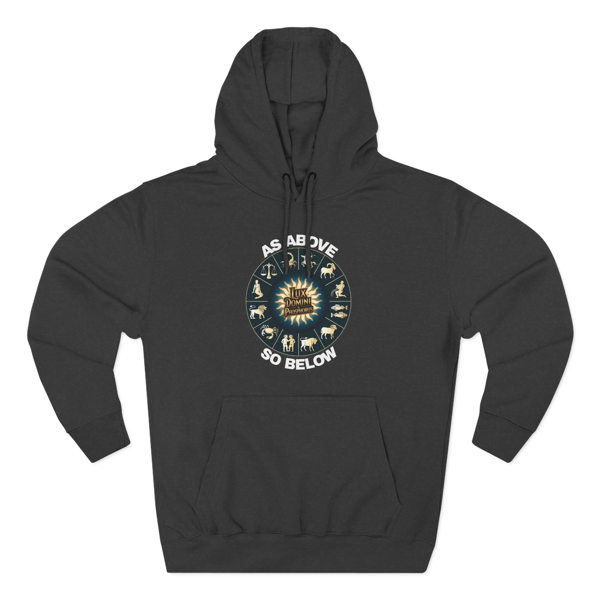 Fleece Hoodie - Lux Domini and Phosphorus Design - Above So Below