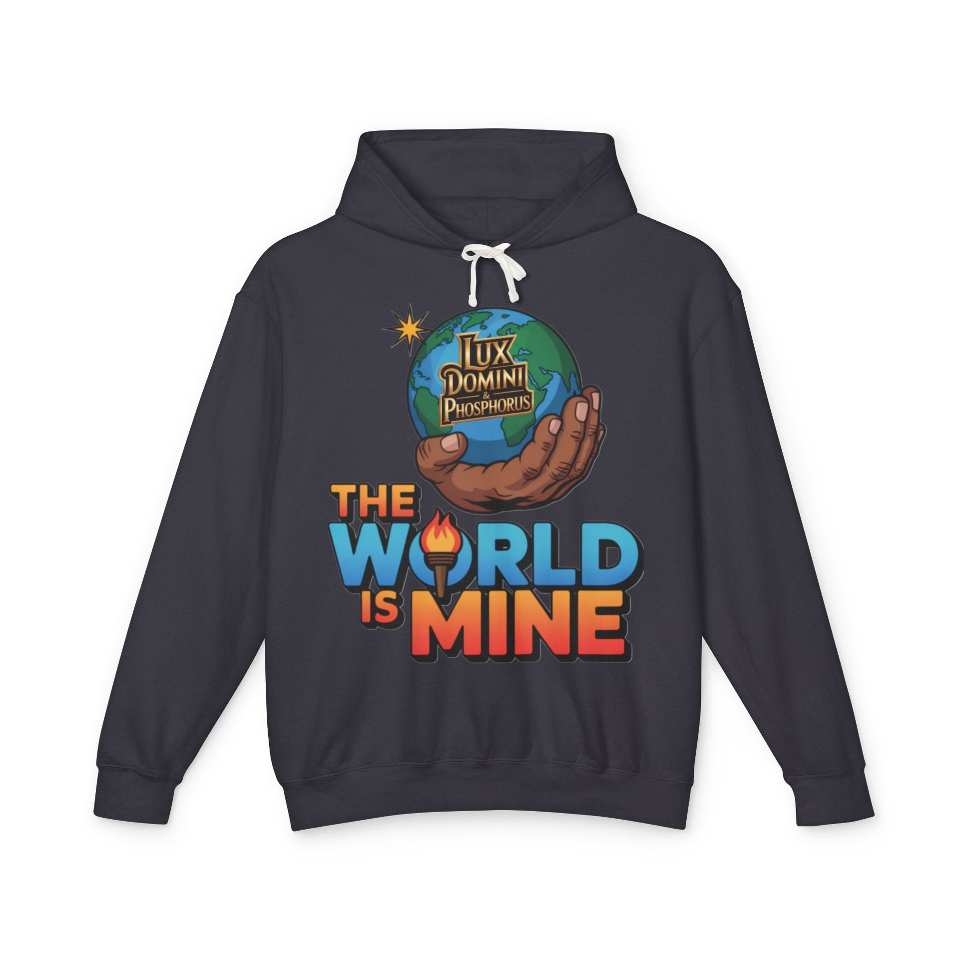 The World Is Mine Hooded Sweatshirt, Unisex Lightweight Pullover, King of the Jungle Sweatshirt, Animal Lover Gift, Cool Casual Wear