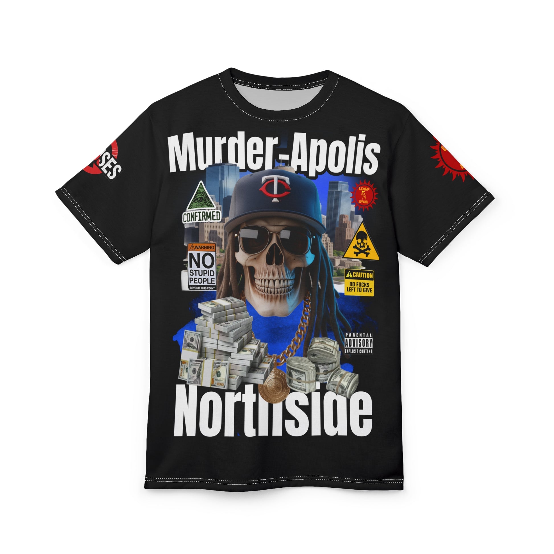 Murder-Apolis Northside LD&P APPAREL GRAPHIC Tee Black