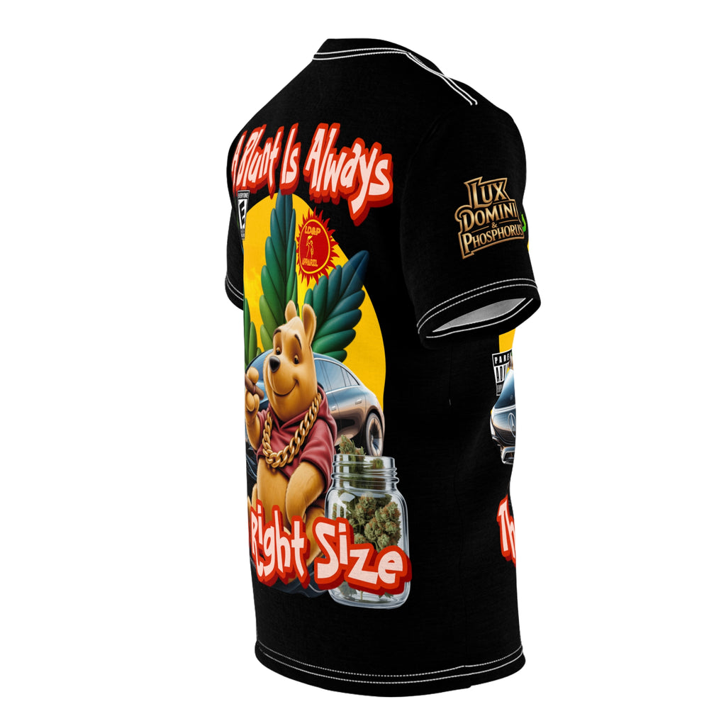 Cannabis Graphic Tee — "A Blunt Is Always The Right Size" LD&P APPAREL Black