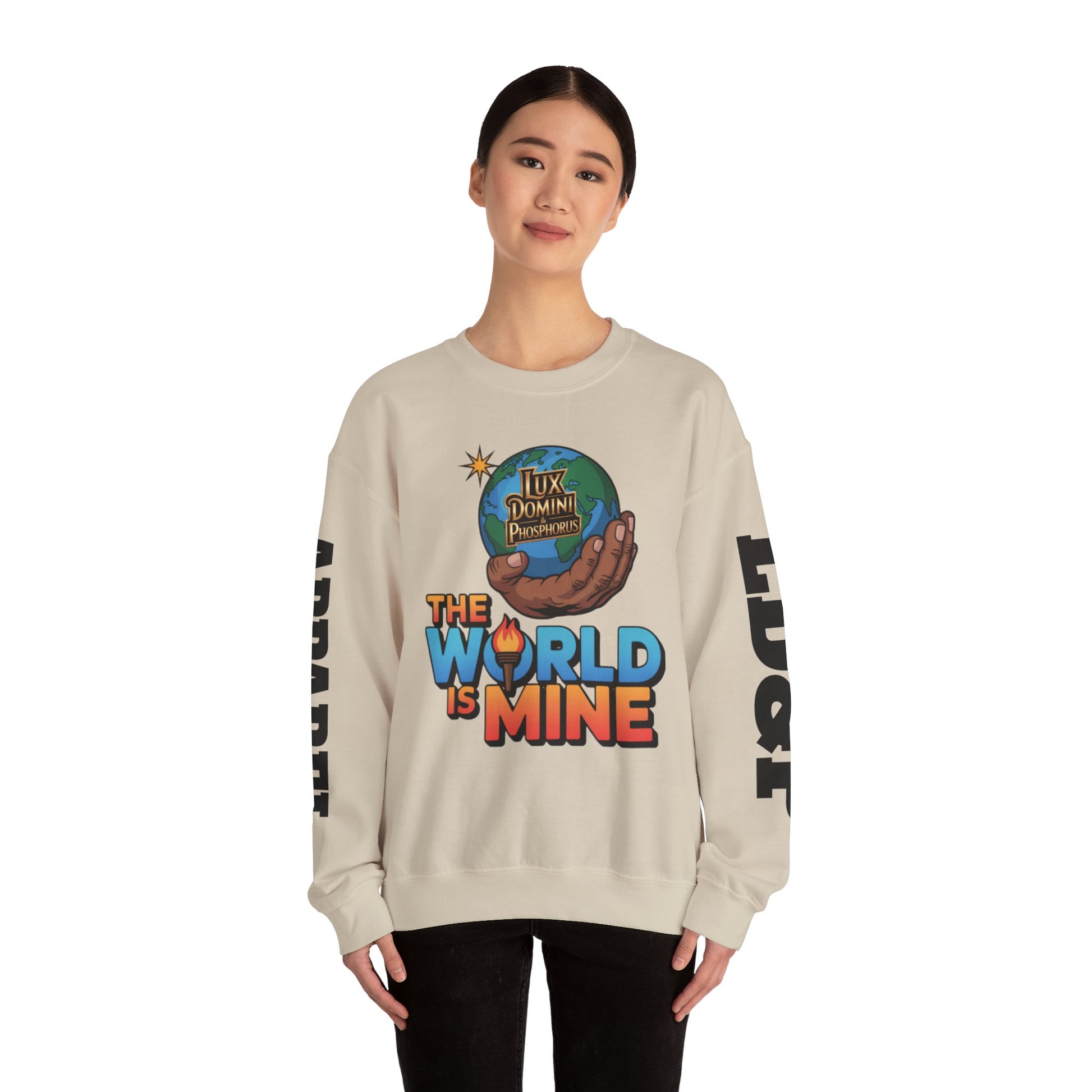 Graphic Sweatshirt - The World Is Mine LD&P APPAREL Design