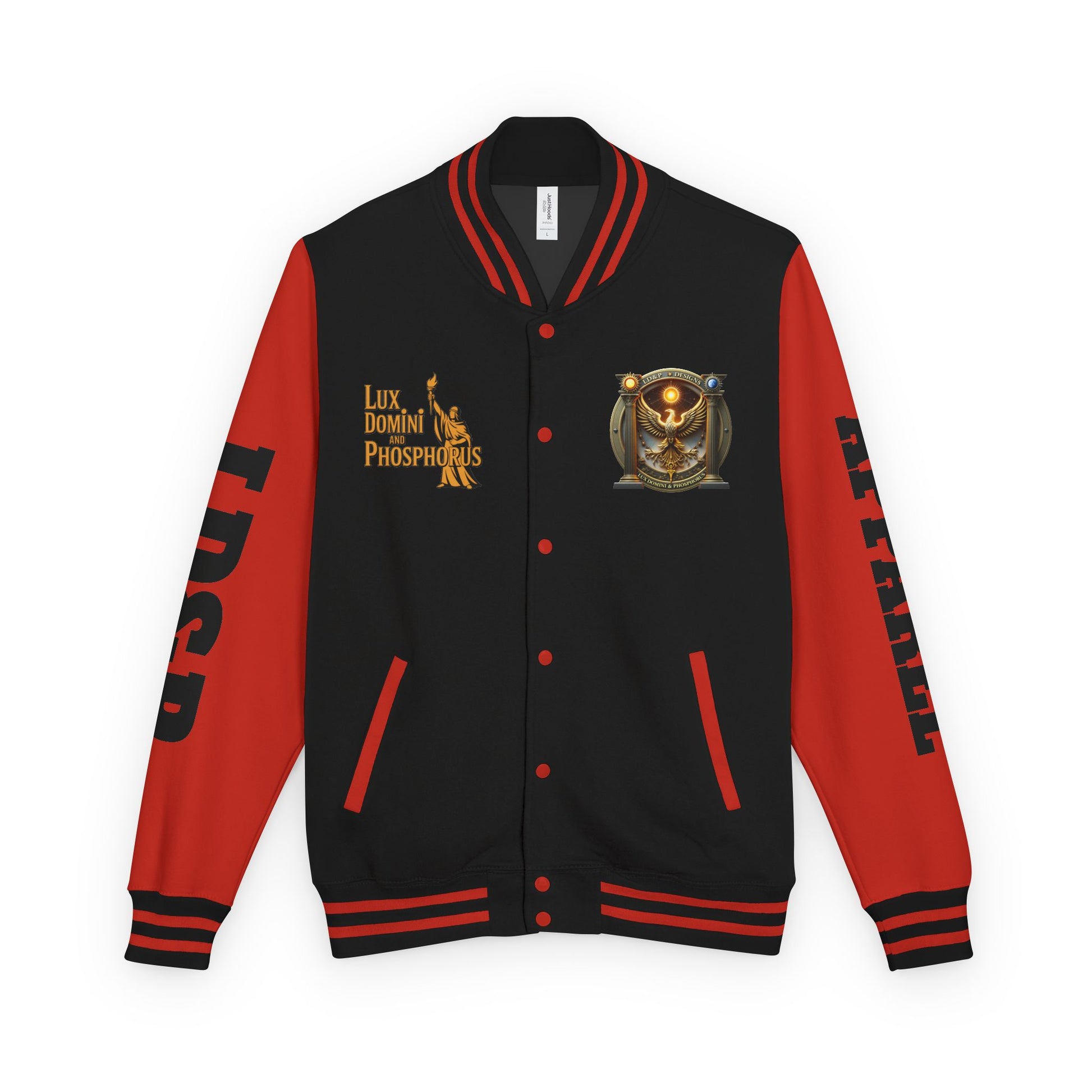 Letterman Jacket LD&P APPAREL Logo Design