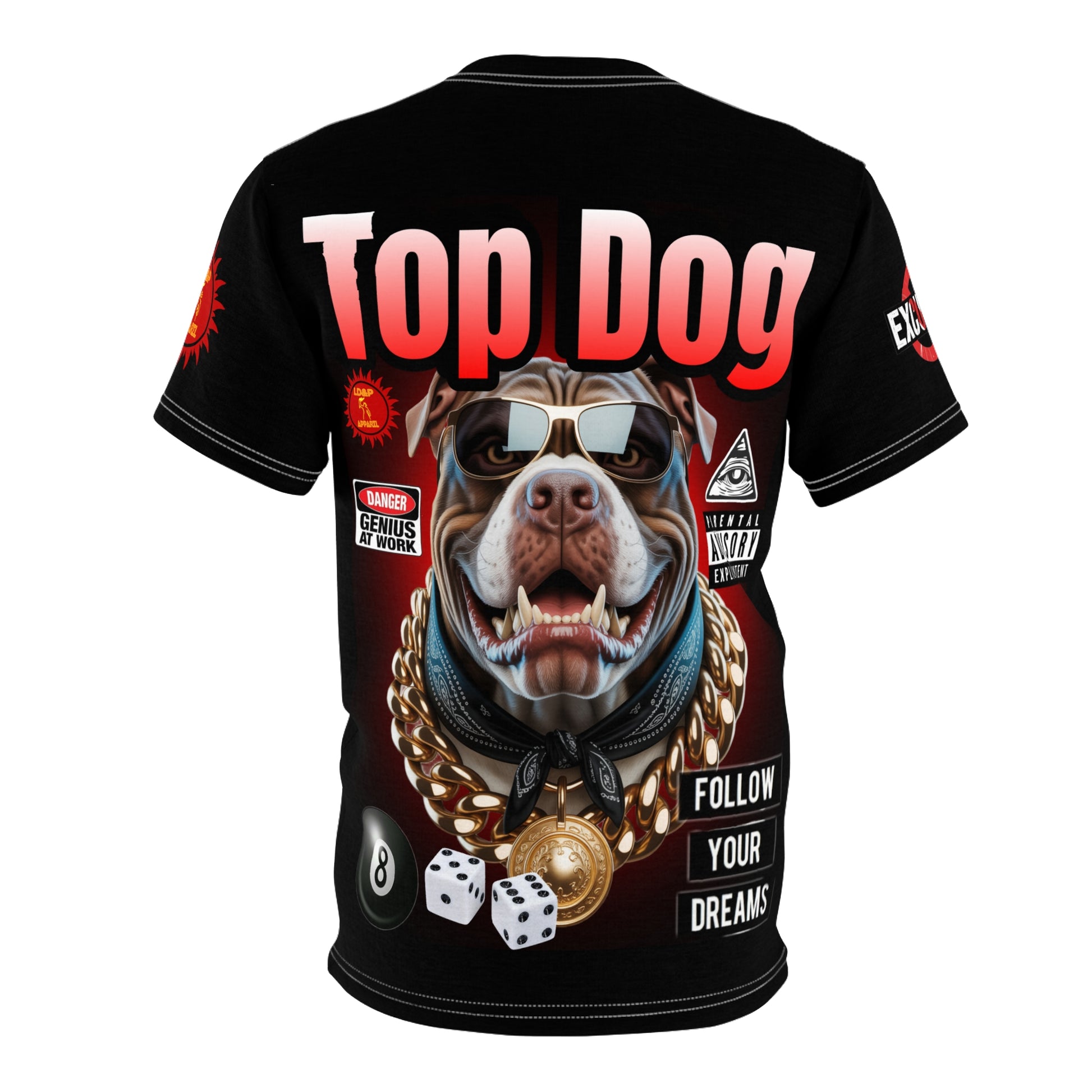 Top Dog LD&P APPAREL GRAPHIC T-Shirt BLACK