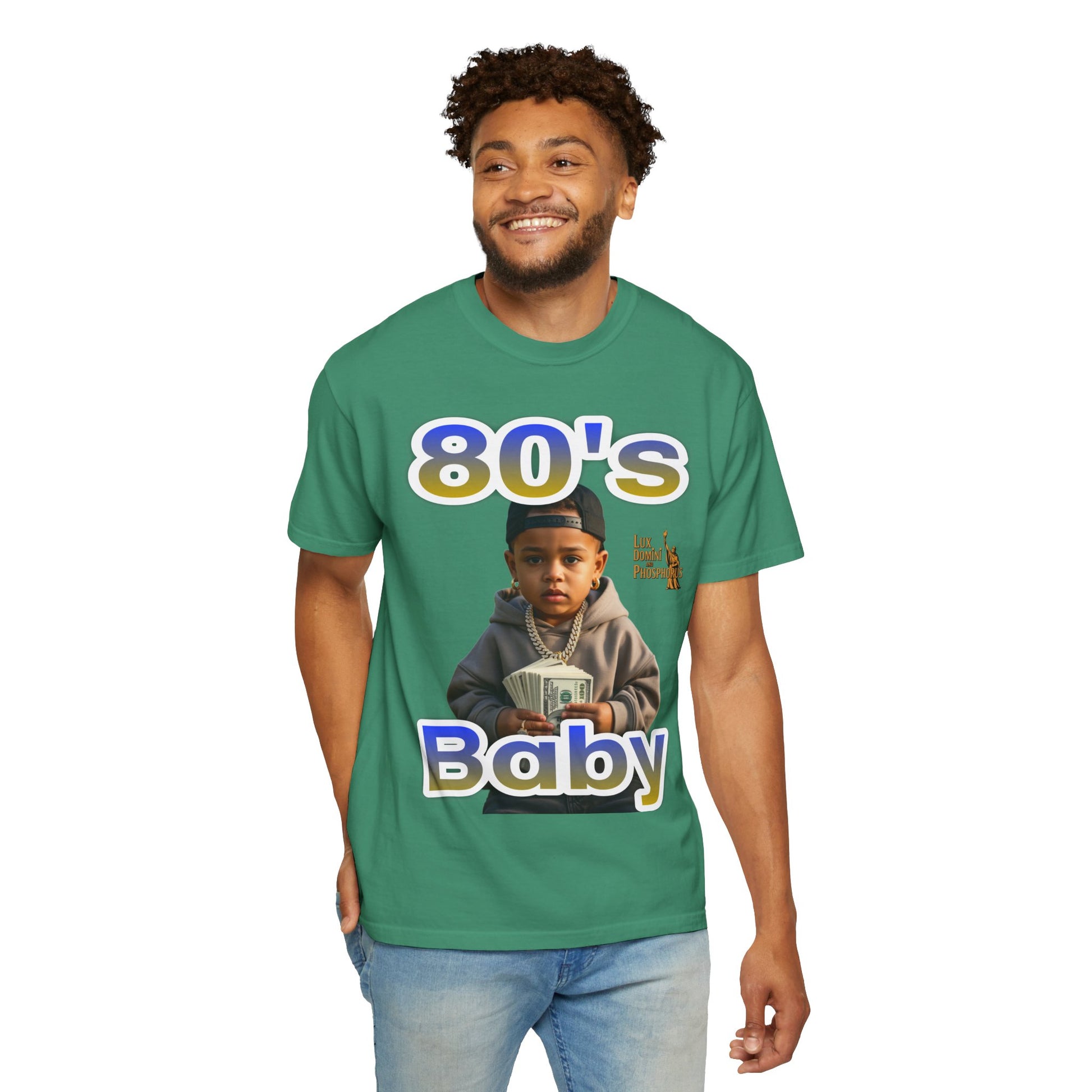 80s Baby Unisex Garment-Dyed T-shirt - LD&P APPAREL