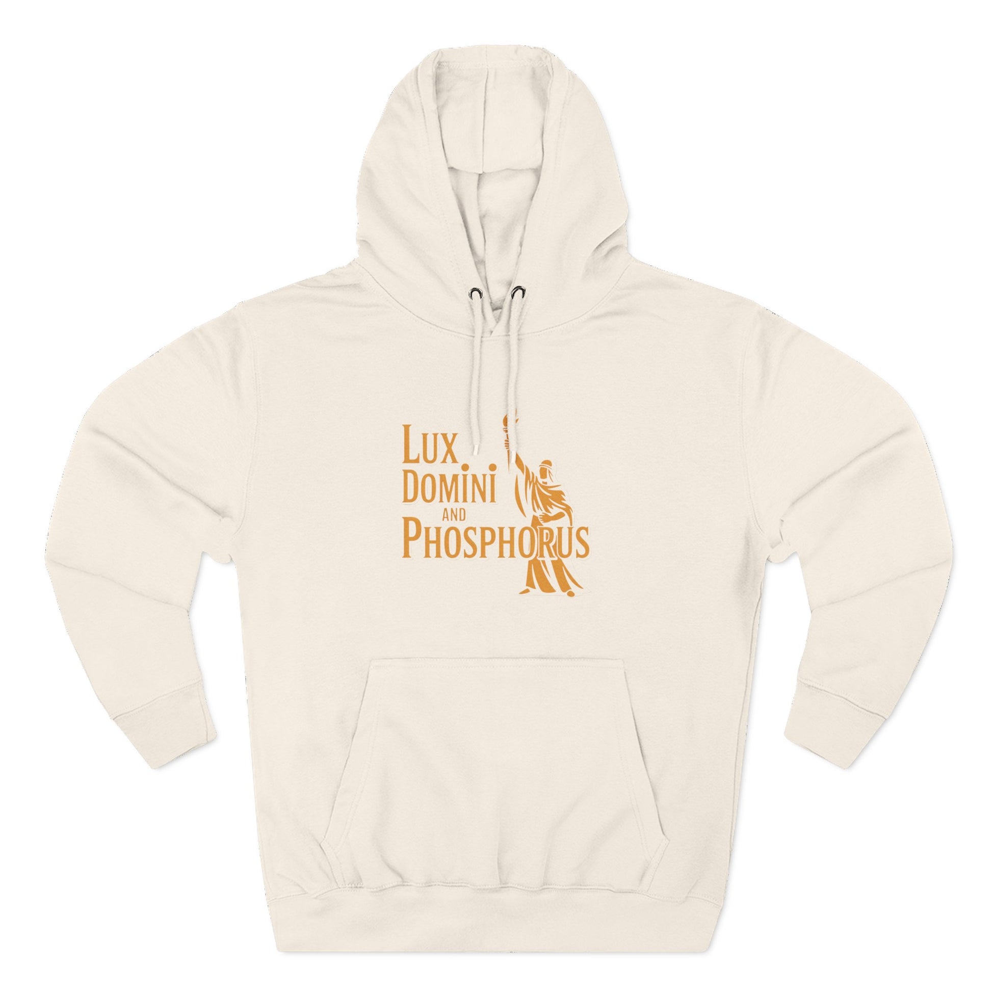 Fleece Hoodie Lux Domini and Phosphorus Apparel Design