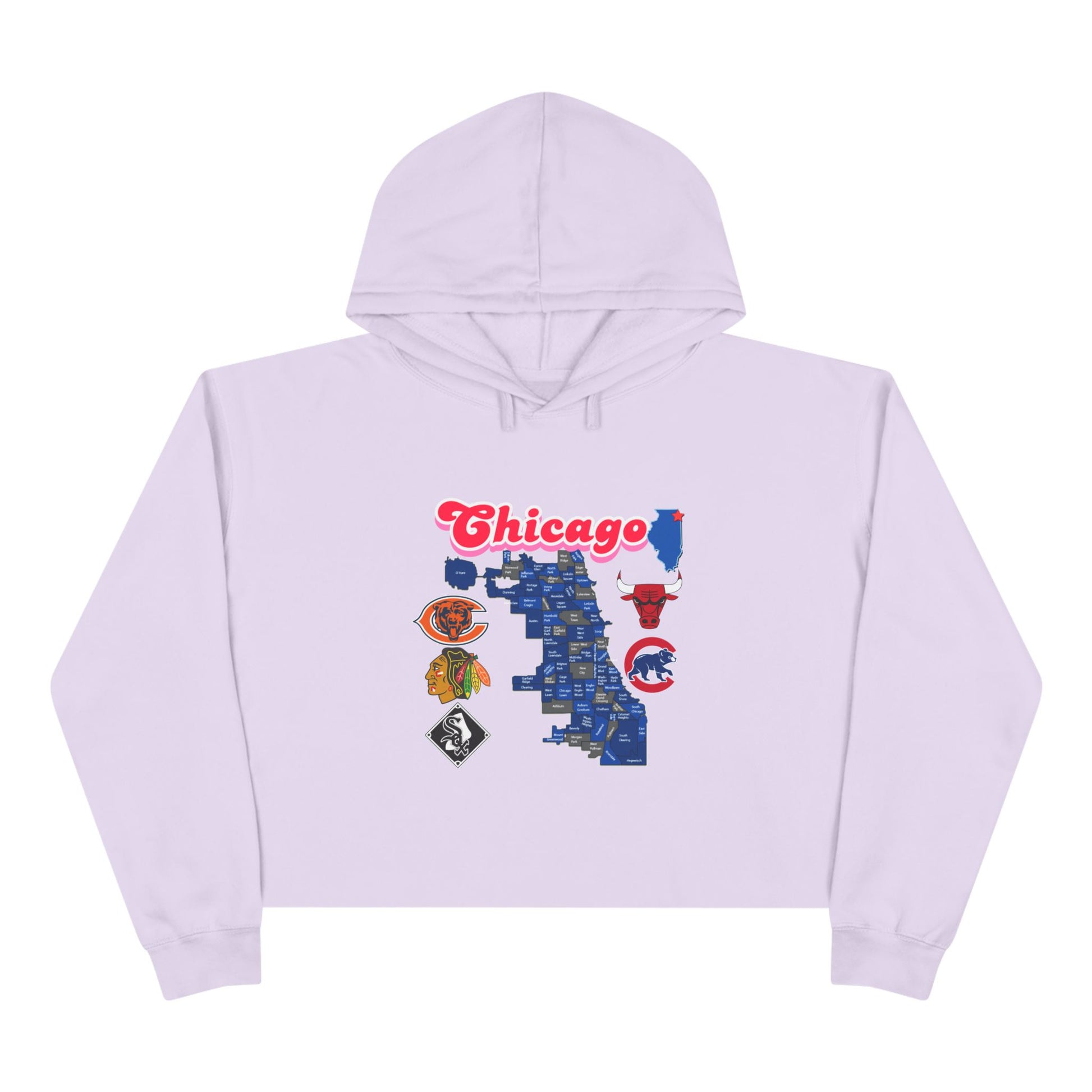 Chicago Crop Hoodie
