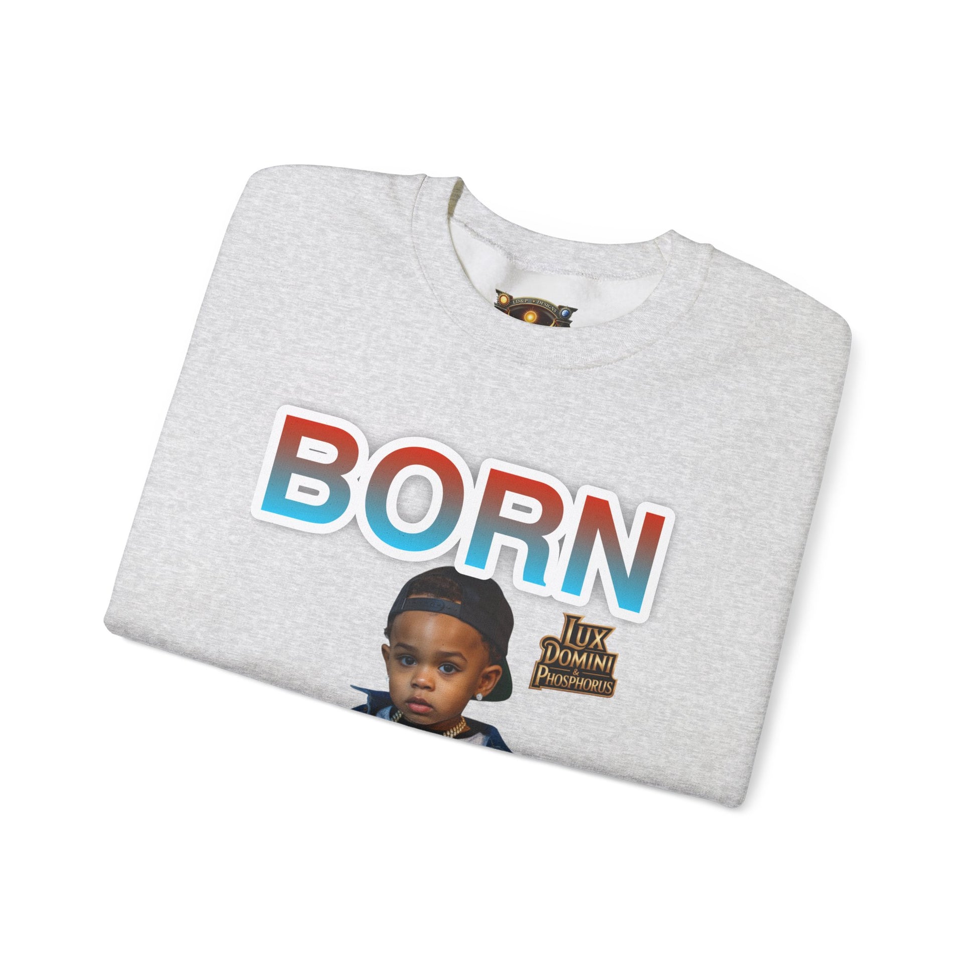 Crewneck Sweatshirt - Born Hustler LD&P Apparel
