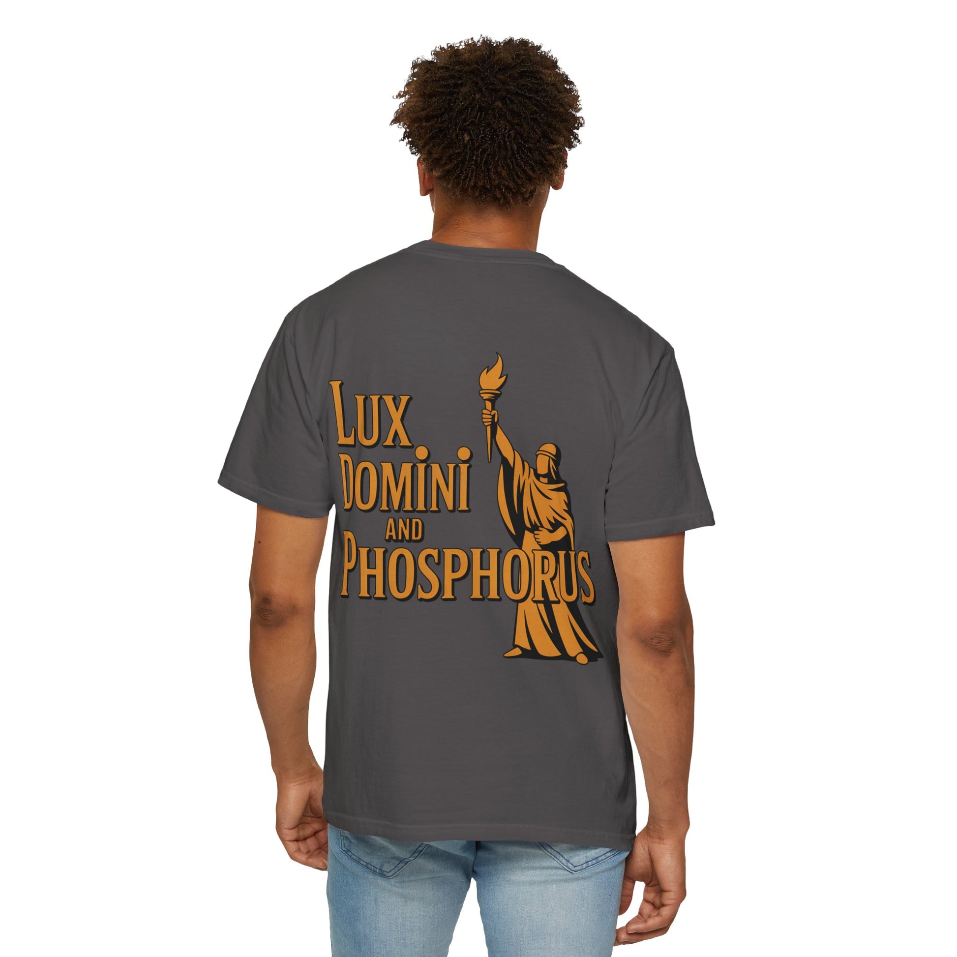 Garment-Dyed T-shirt Thin Line Love Hate LD&amp;P APPAREL Design