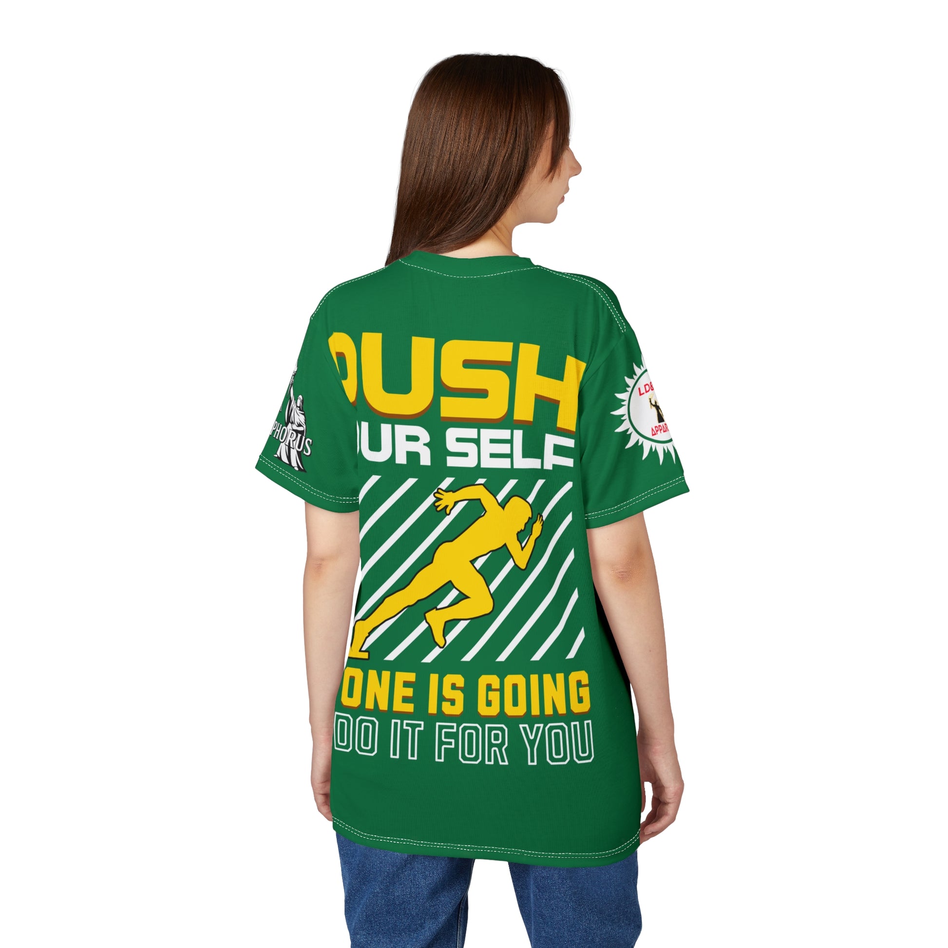 Push Yourself Graphic Tee LD&P APPAREL DESIGN Green