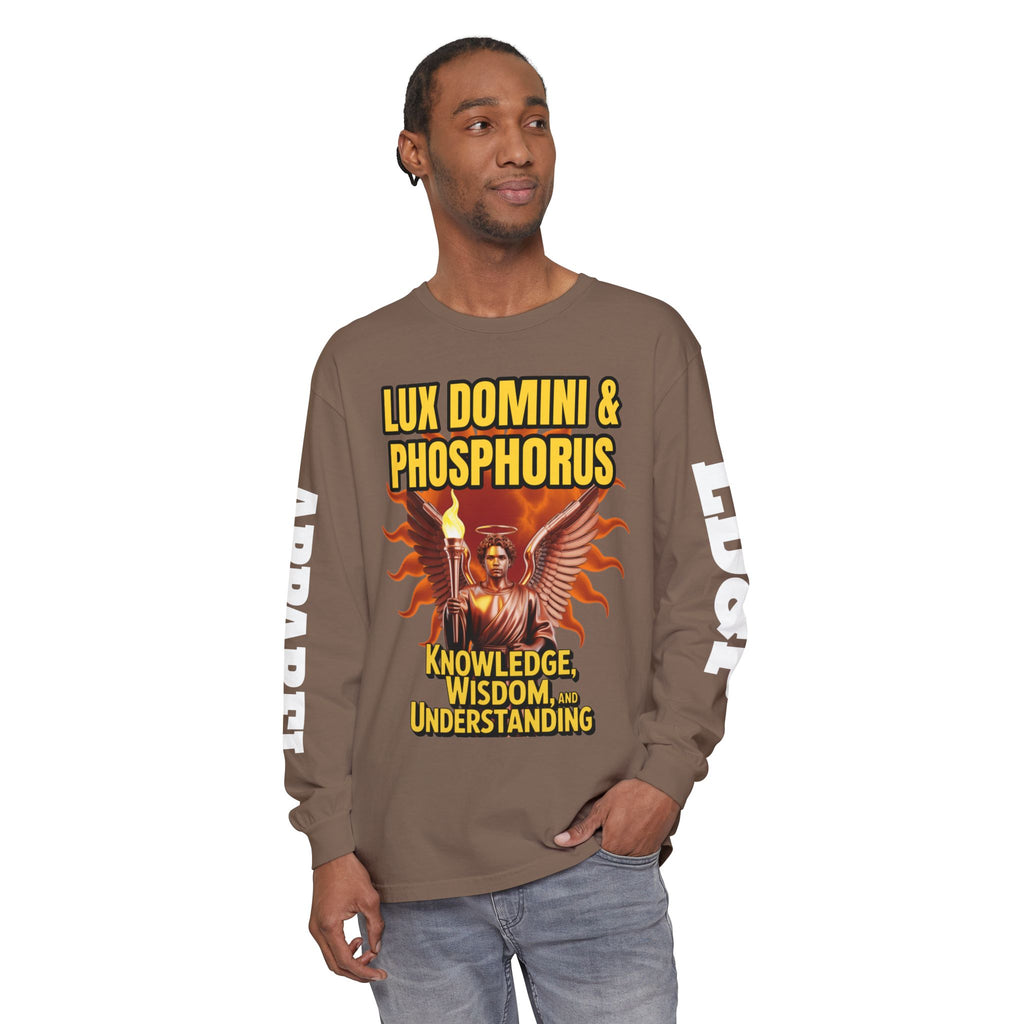 Long Sleeve T-Shirt LD&P Apparel Knowledge Wisdom Understanding Design