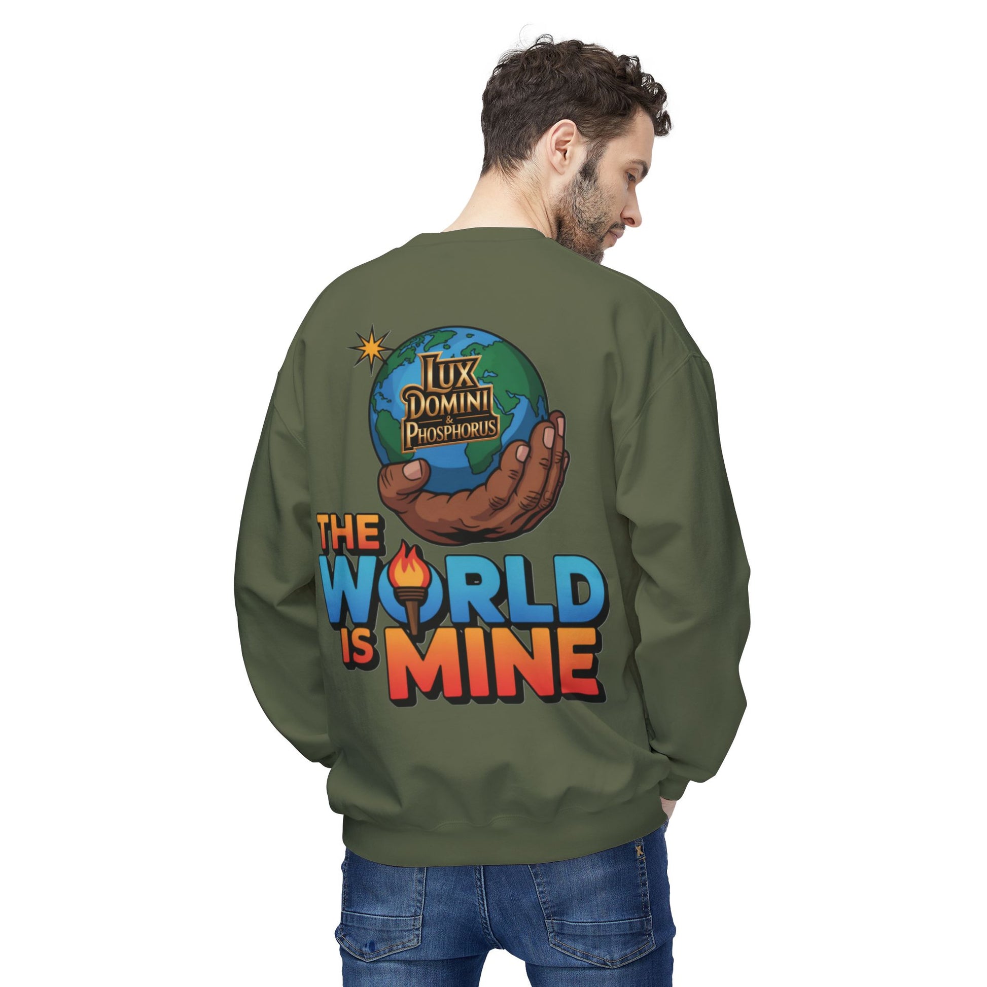 "The World Is Mine"  Design 2 Crewneck Sweatshirt