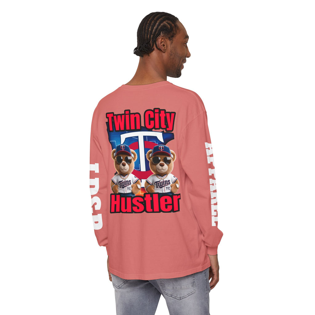 Twin City HUSTLER Long Sleeve T-Shirt - LD&P Apparel Design #2
