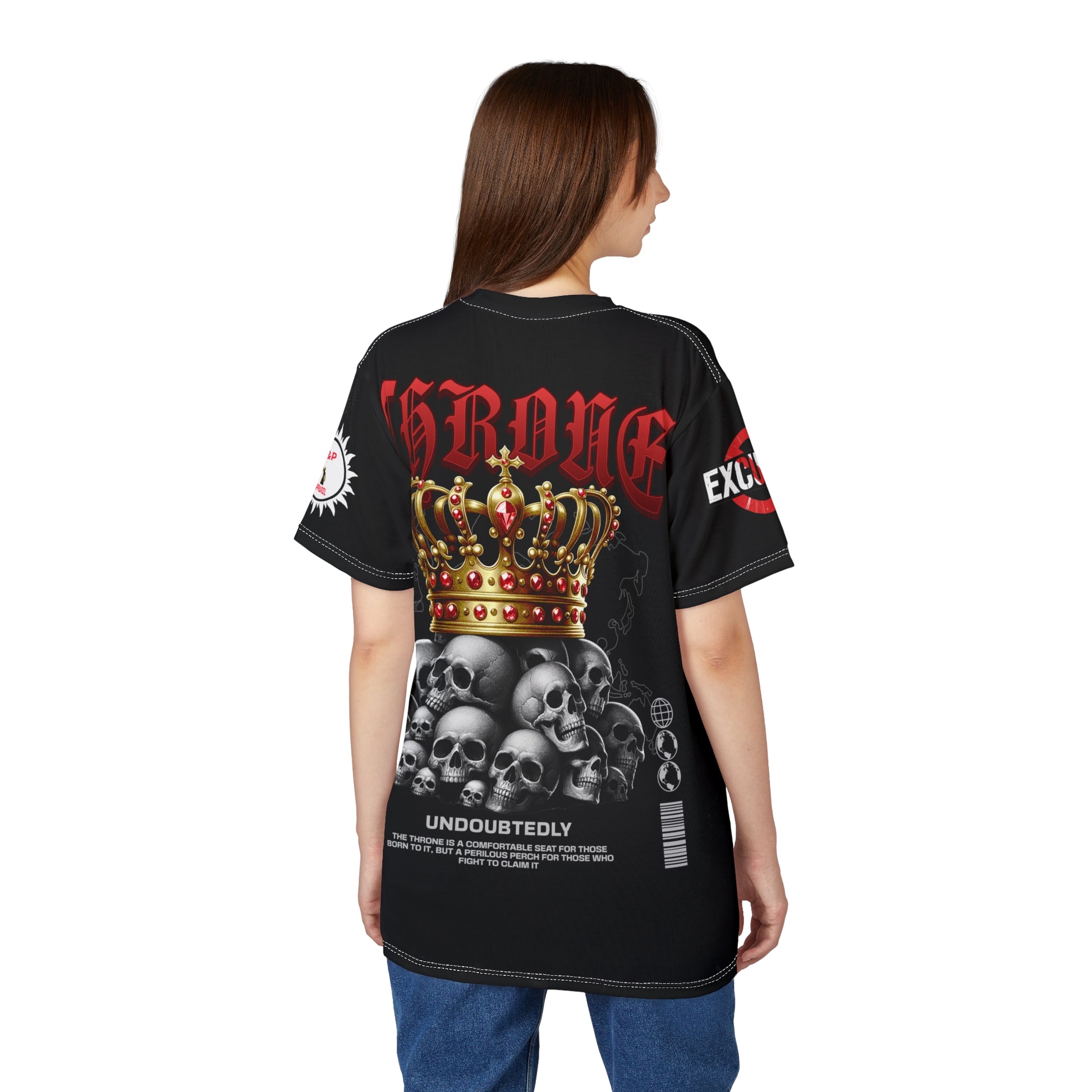 Throne Skull Crown Tee LD&P APPAREL Black