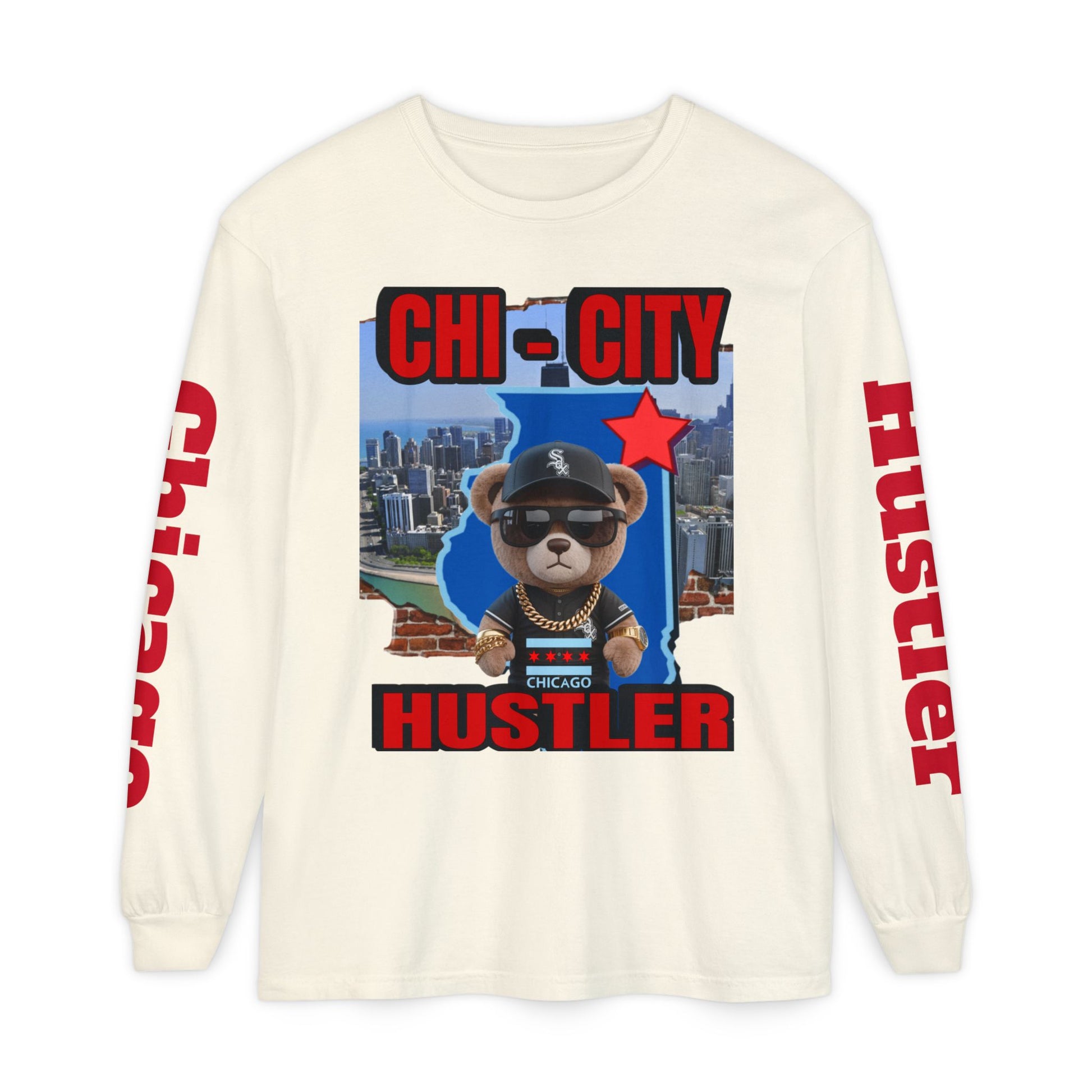 Chi-City Hustler Long Sleeve T-Shirt — LD&P Apparel