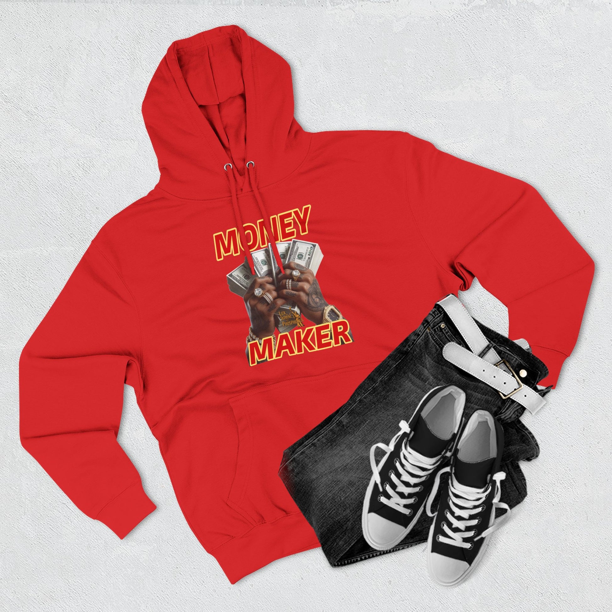 Fleece Hoodie - Money Maker Design