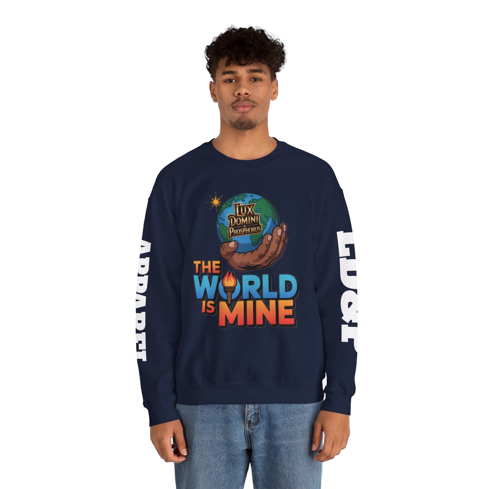 Graphic Sweatshirt - The World Is Mine LD&P APPAREL Design