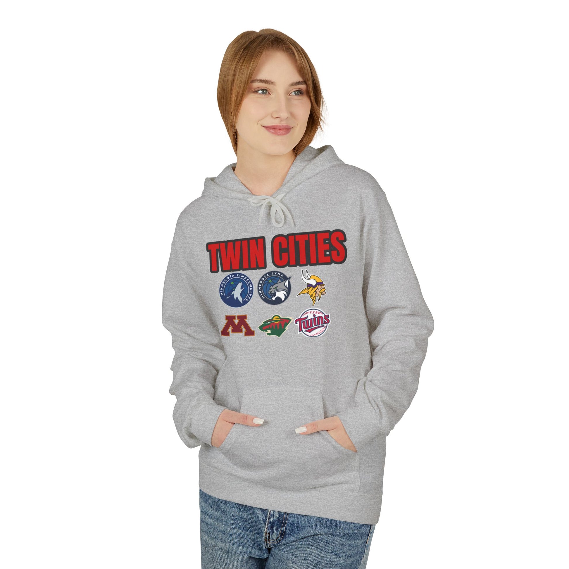 Fleece Hoodie Twin Cities Minneapolis St Paul Design