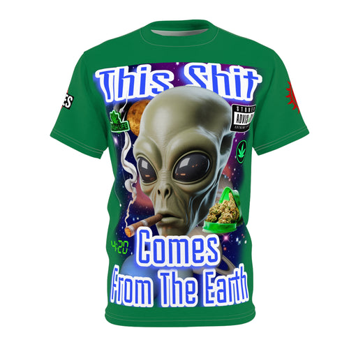 "This Shit Comes From The Earth" LD&P APPAREL Graphic Tee Green