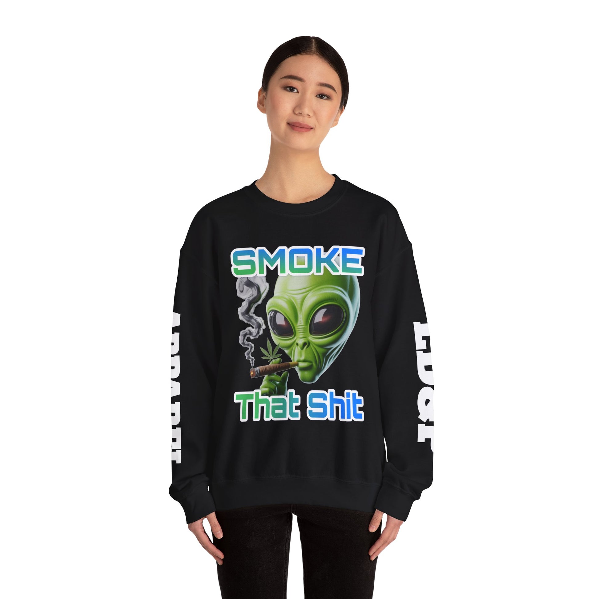 Crewneck Sweatshirt - Smoke That LD&P APPAREL Design