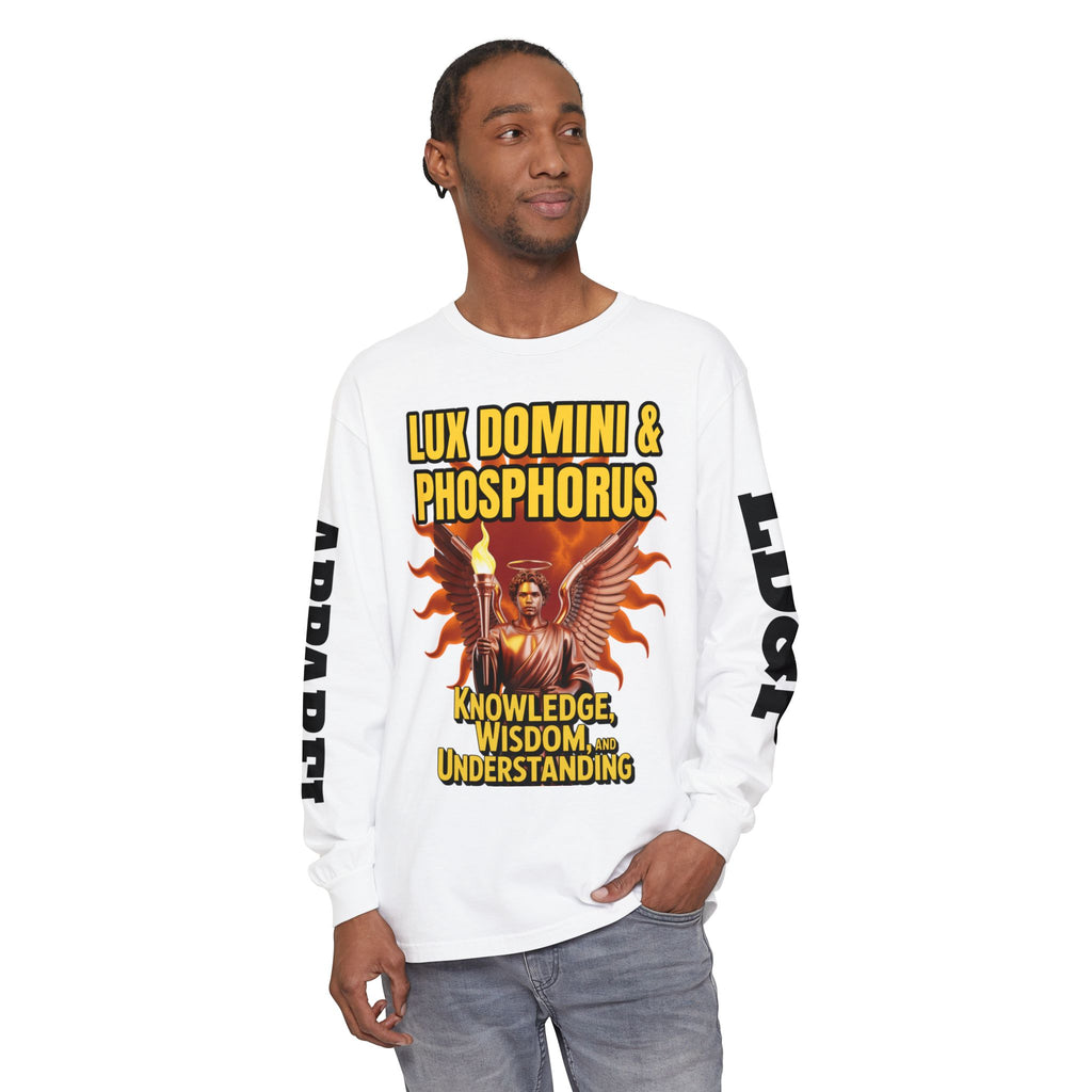 Long Sleeve T-Shirt LD&P Apparel Knowledge Wisdom Understanding Design