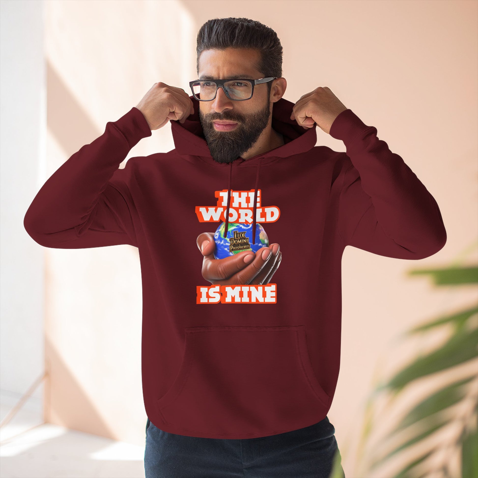 Hoodie - Lux Domini and Phosphorus The World Is Mine Design