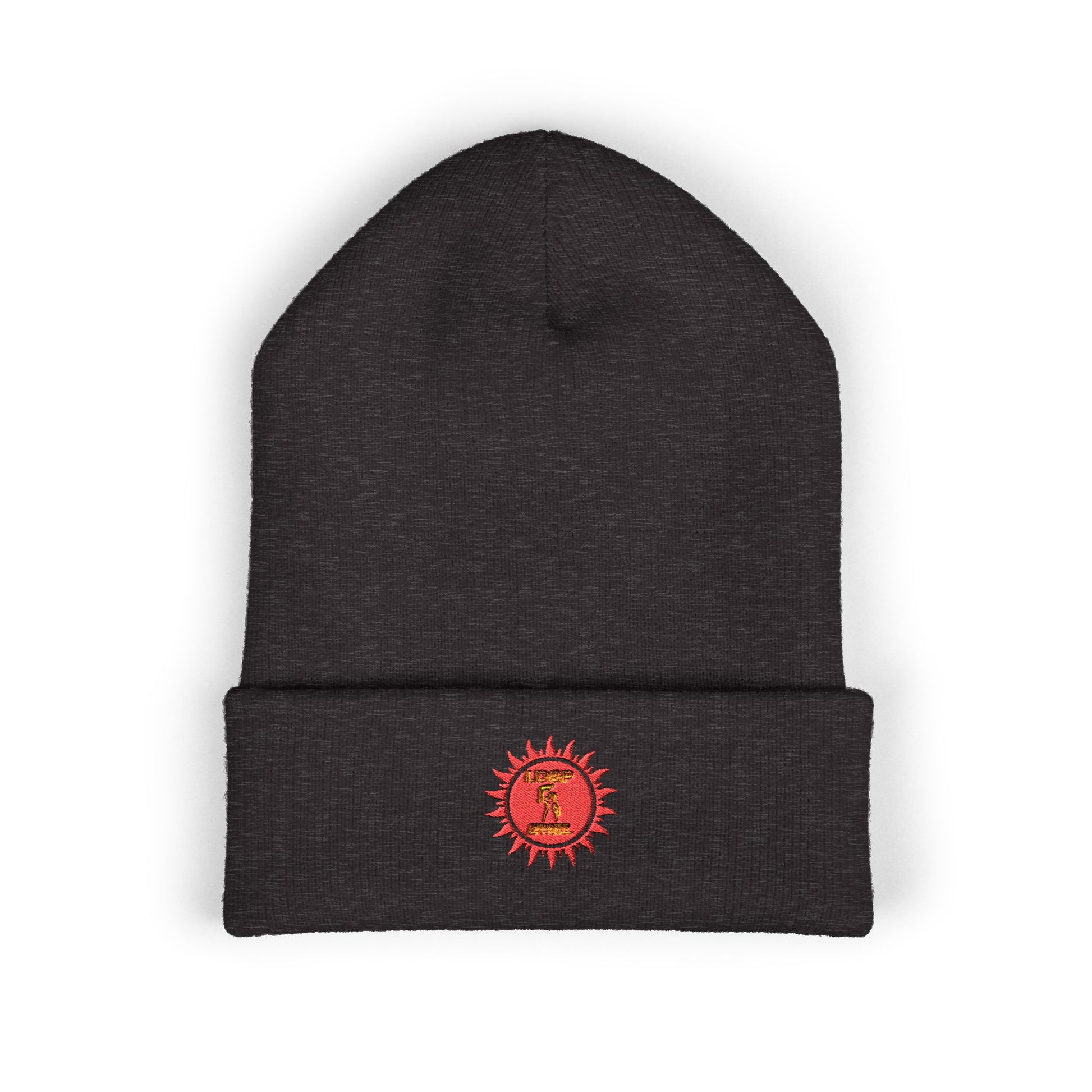 Embroidered Classic Cuffed Beanie - Cozy Winter Accessory LD&P APPAREL DESIGN
