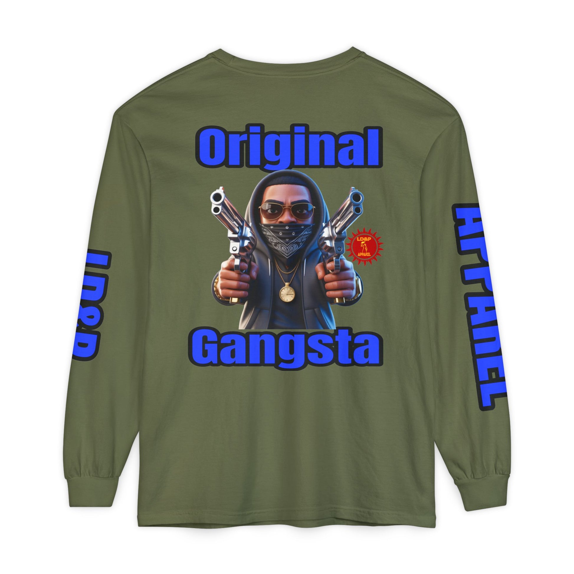 Long Sleeve T-Shirt Original Gangsta LD&amp;P Apparel Design