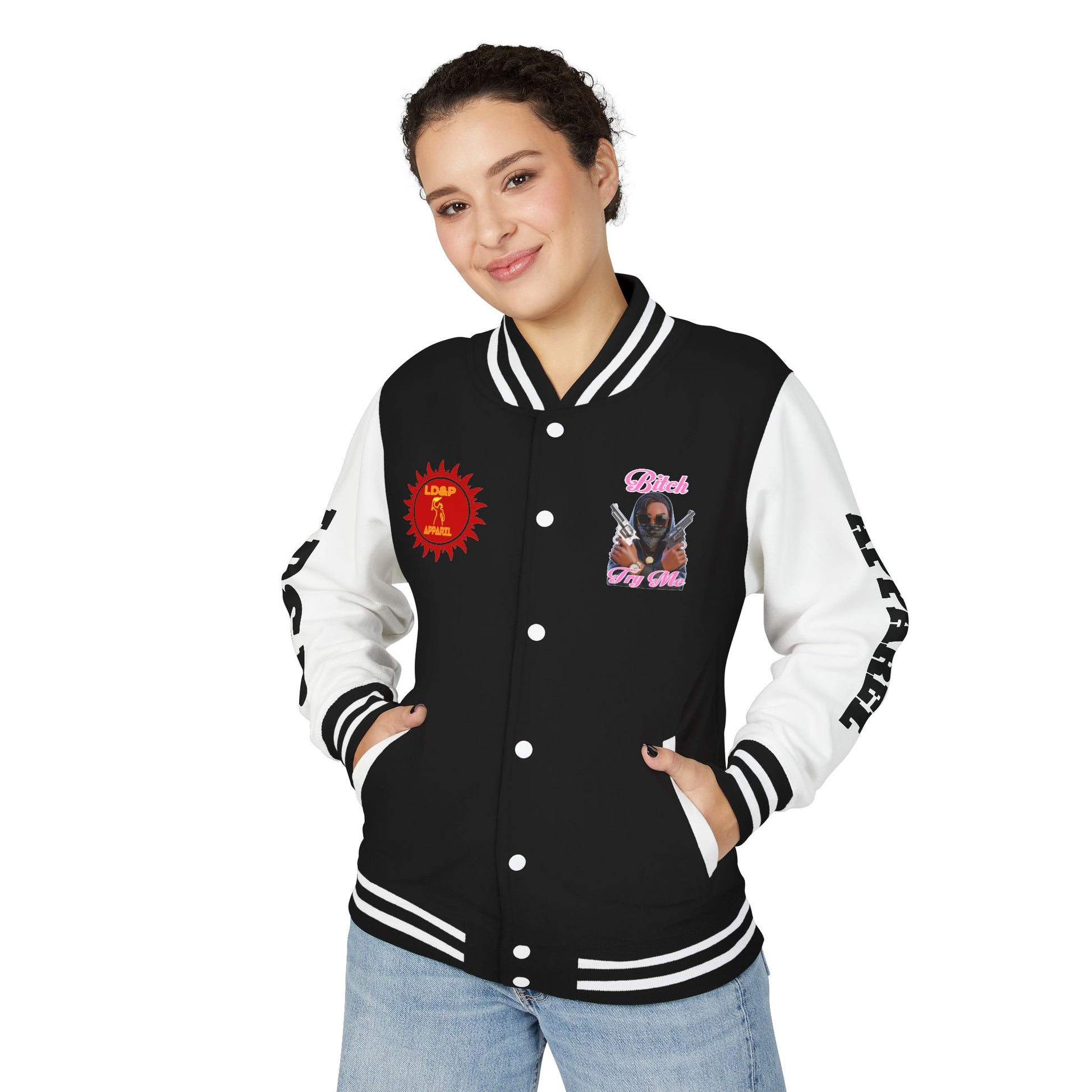 Letterman Jacket - 'Try me' Design