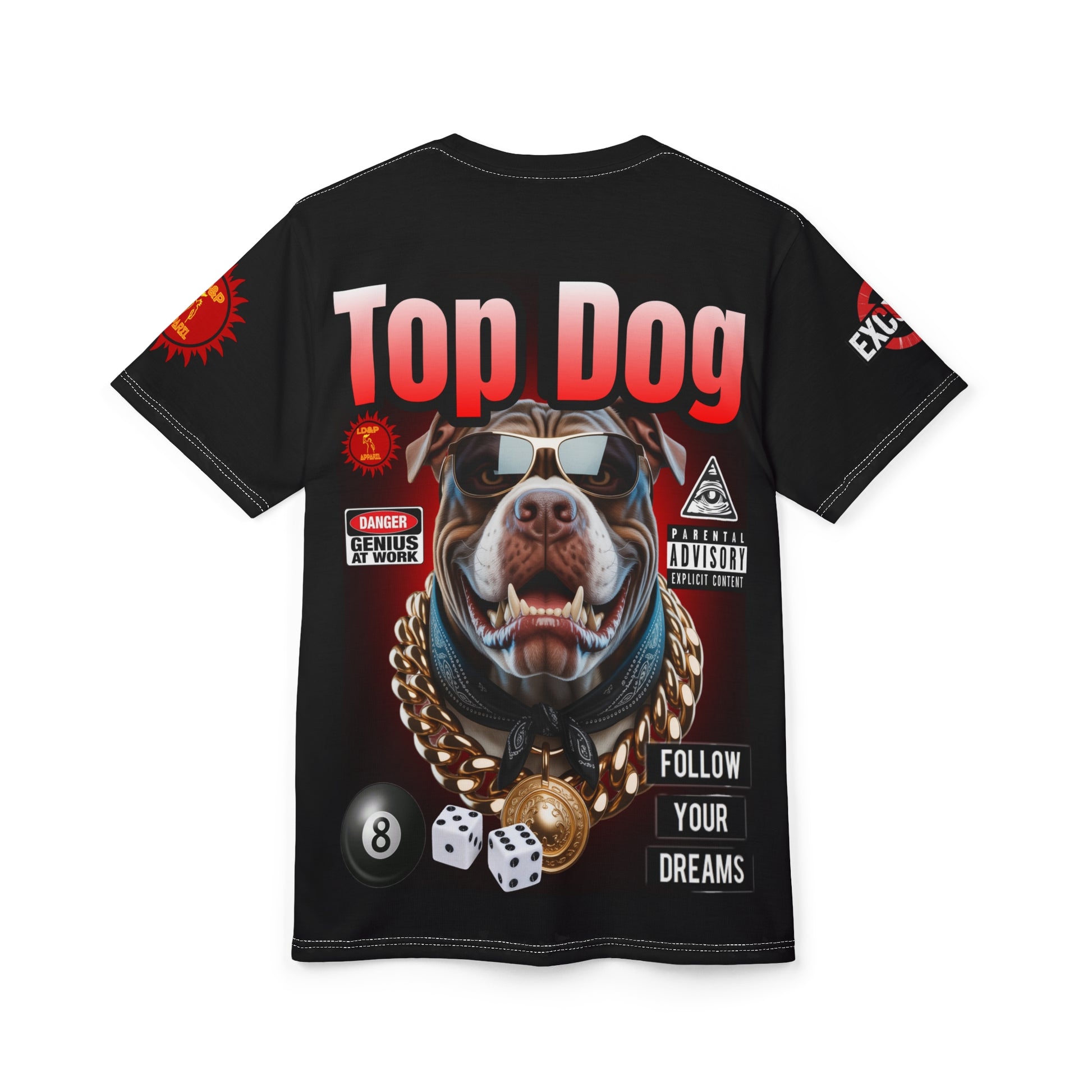 Top Dog LD&P APPAREL GRAPHIC T-Shirt BLACK