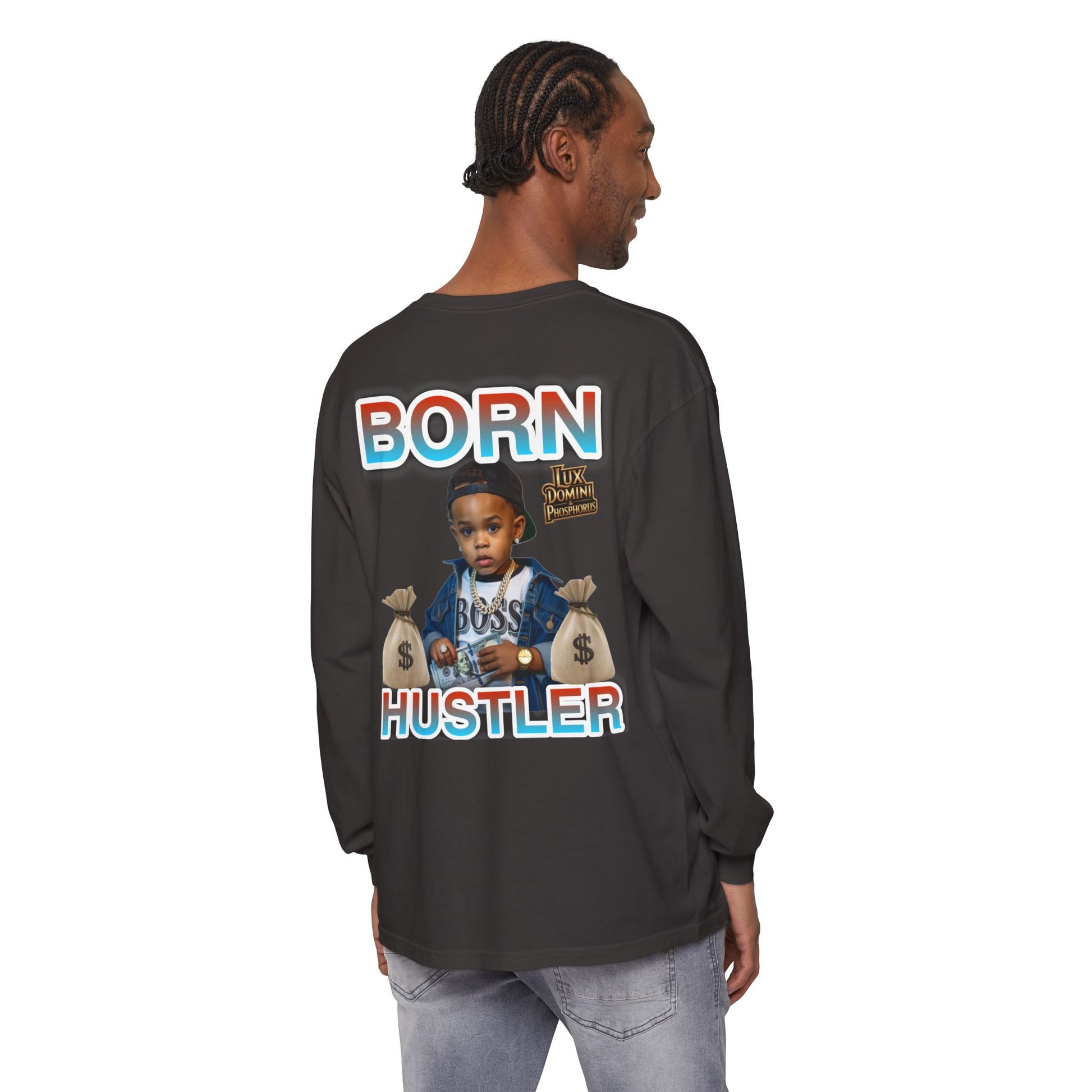 Long Sleeve T-Shirt Born Hustler Apparel