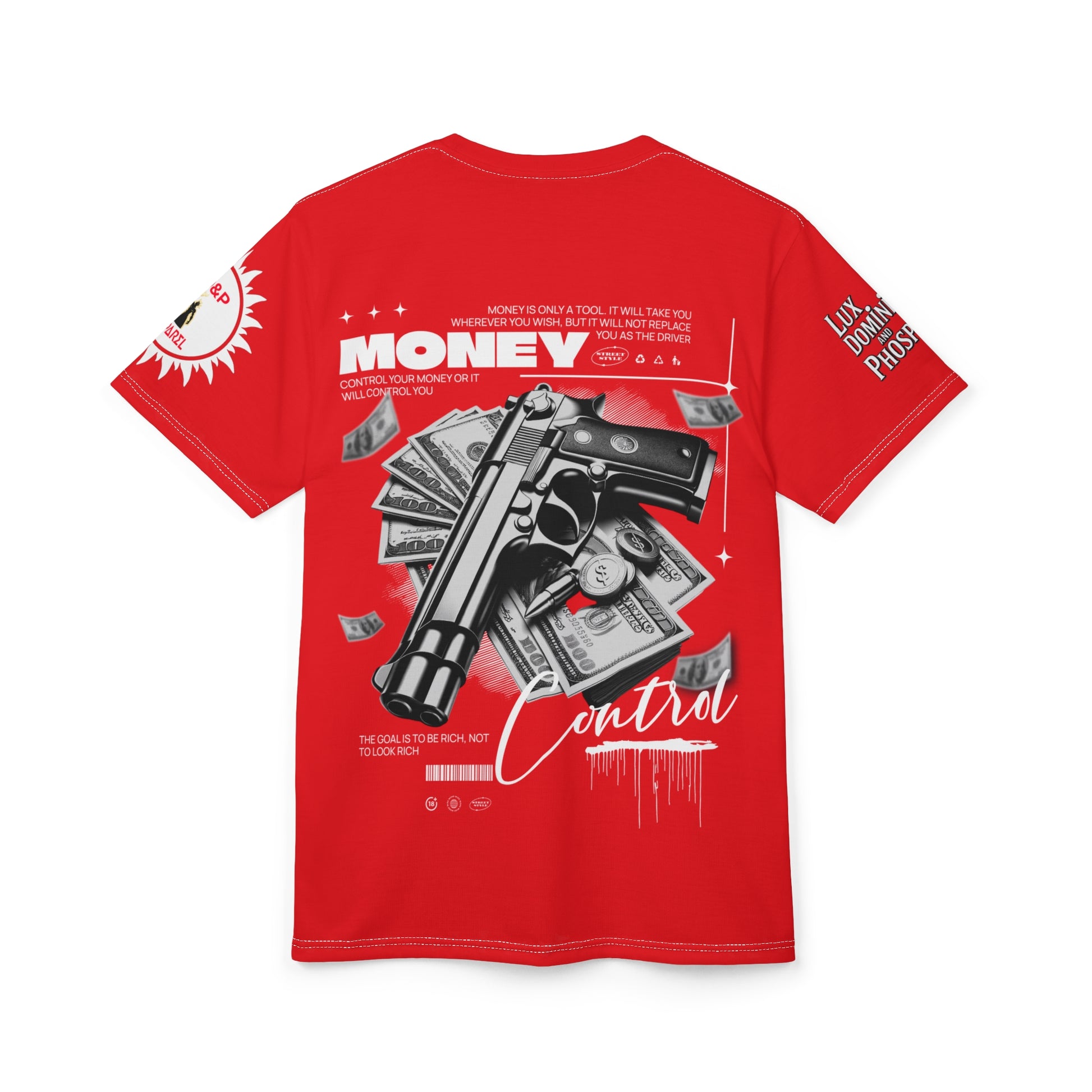 Money Control Graphic Tee LD&P APPAREL RED