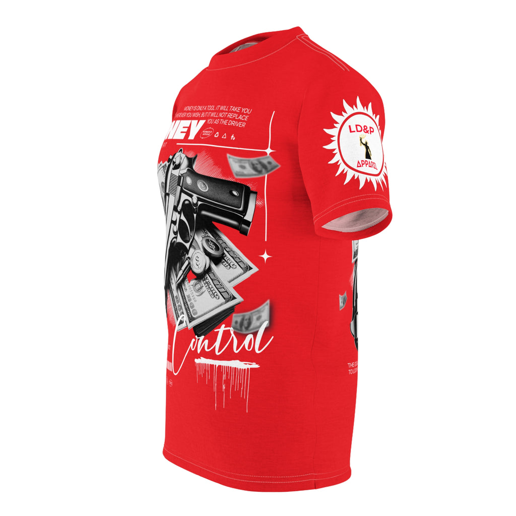 Money Control Graphic Tee LD&P APPAREL RED
