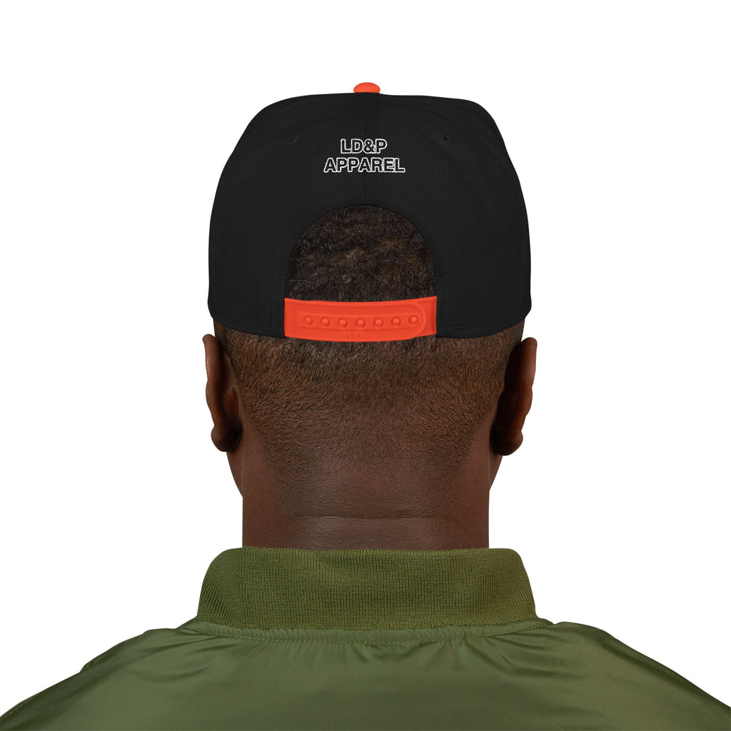 Embroidered Snapback Cap - LD&P Apparel Design