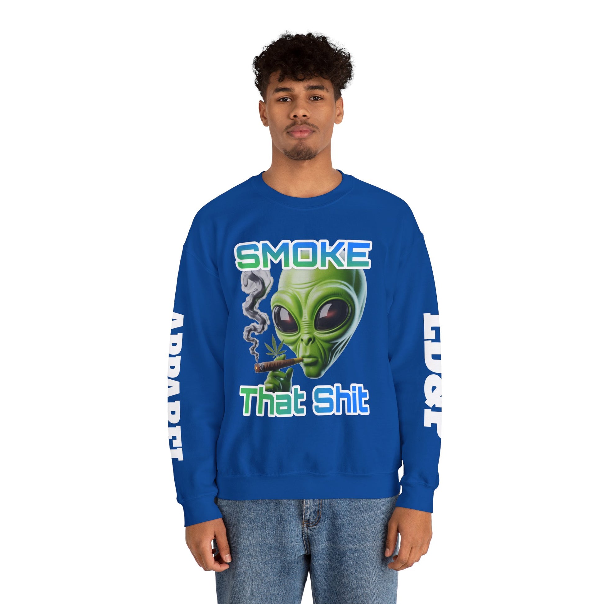 Crewneck Sweatshirt - Smoke That LD&P APPAREL Design