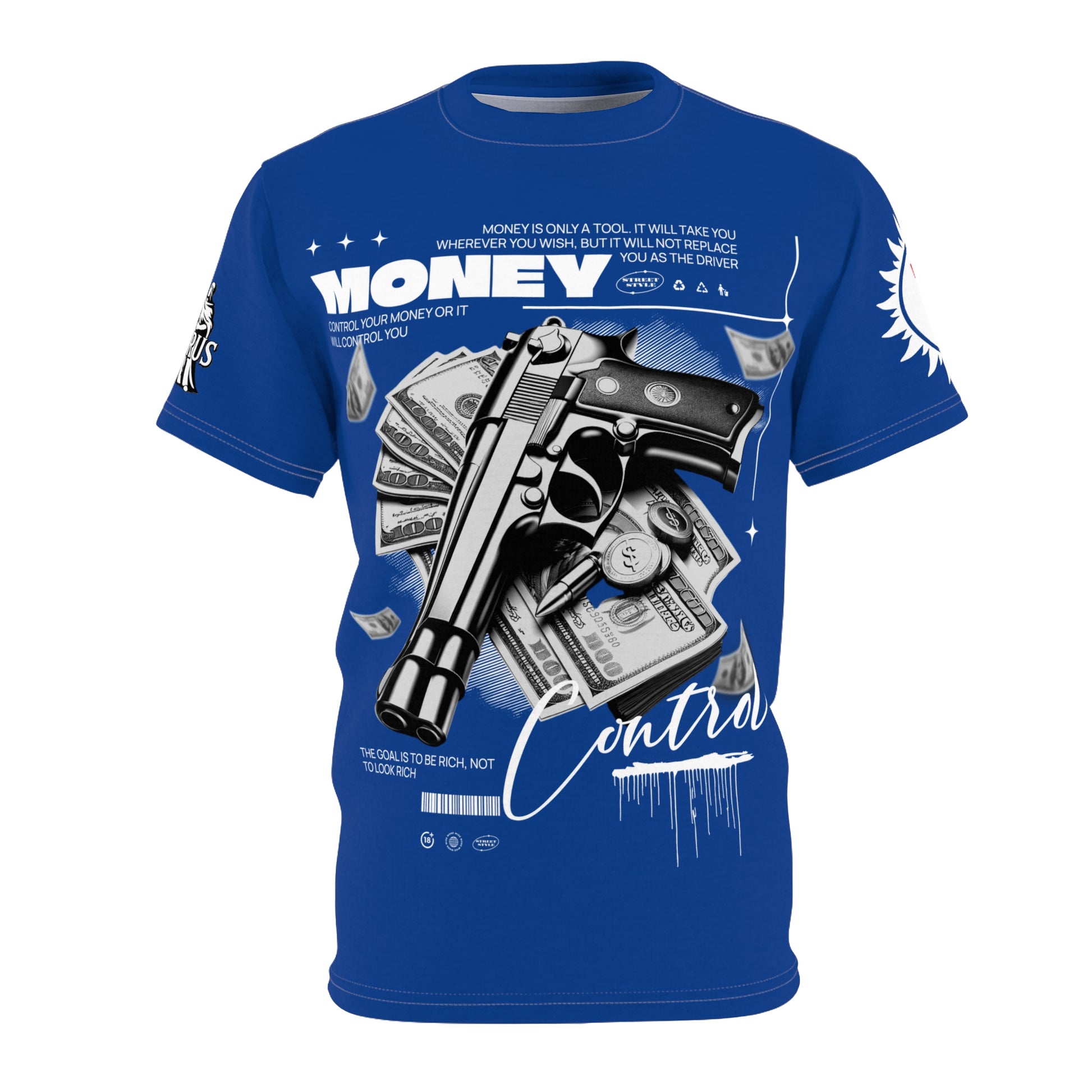 Money Control Graphic Tee LD&P APPAREL BLUE