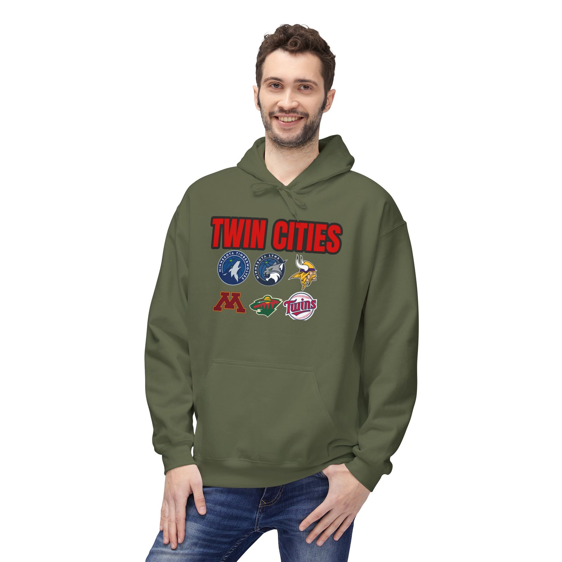 Fleece Hoodie Twin Cities Minneapolis St Paul Design