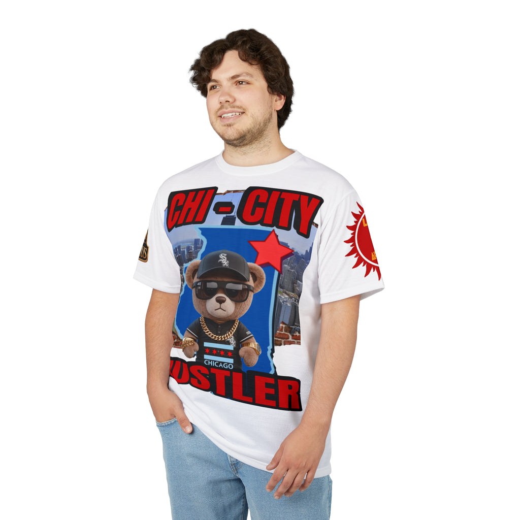 Chi-City Hustler Cut & Sew Tee — LD&P Apparel white
