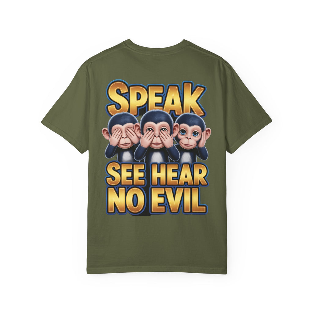 Graphic T-Shirt Speak See Hear No Evil design #2