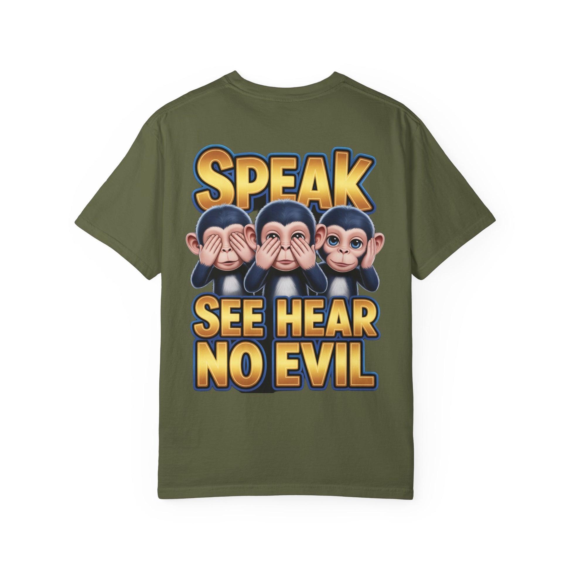 Graphic T-Shirt Speak See Hear No Evil design #2