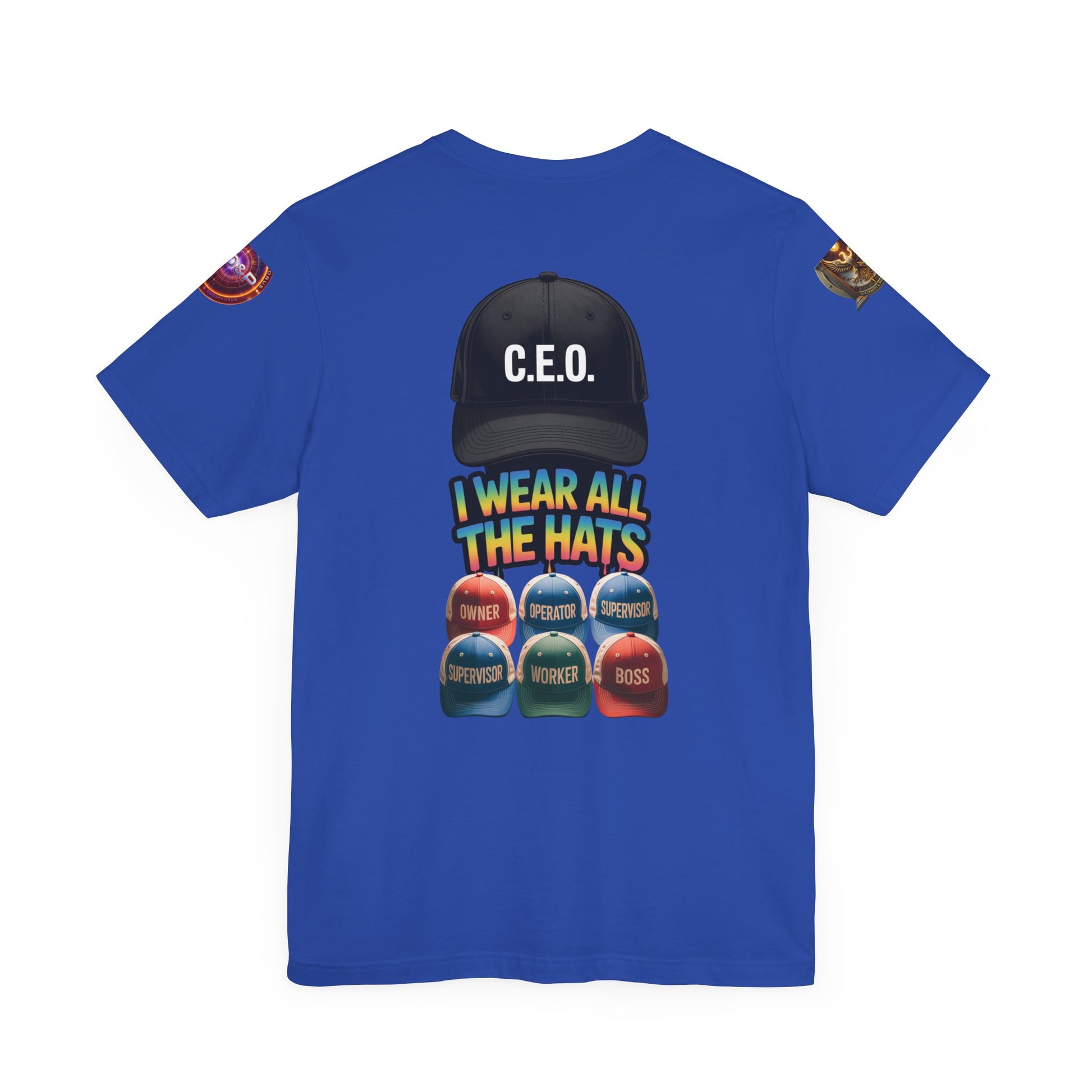Entrepreneur Hat Unisex Tee - I Wear All The Hats Design
