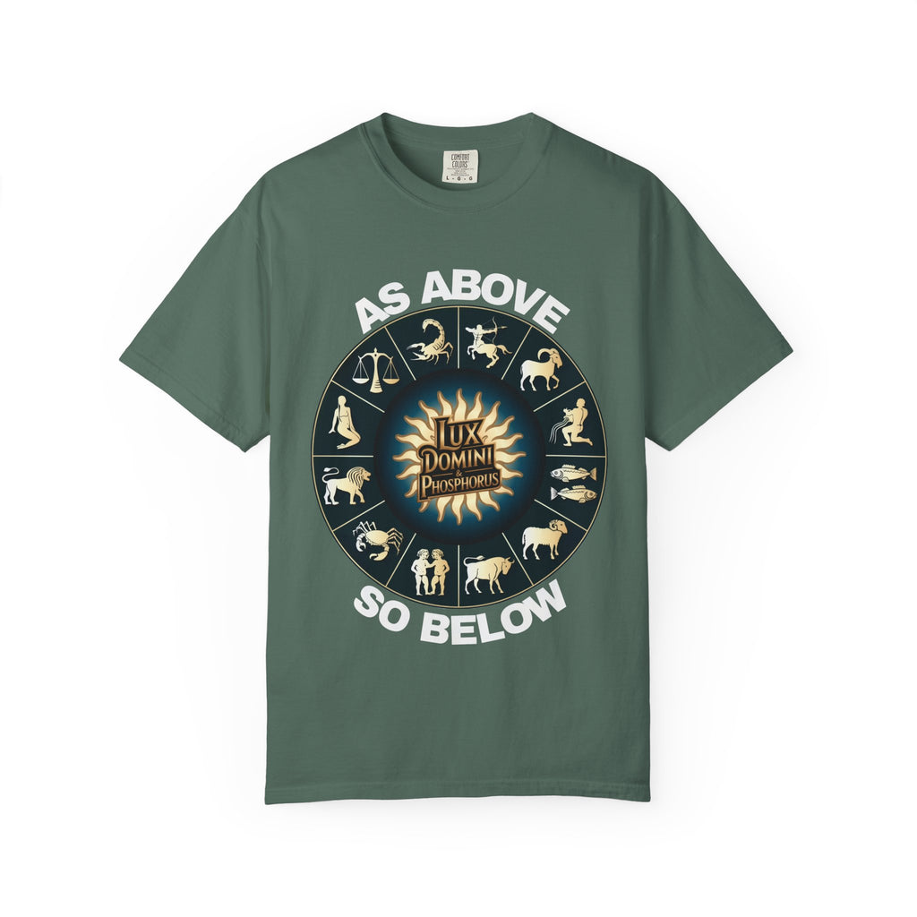 Zodiac Unisex T-Shirt - As above so below design