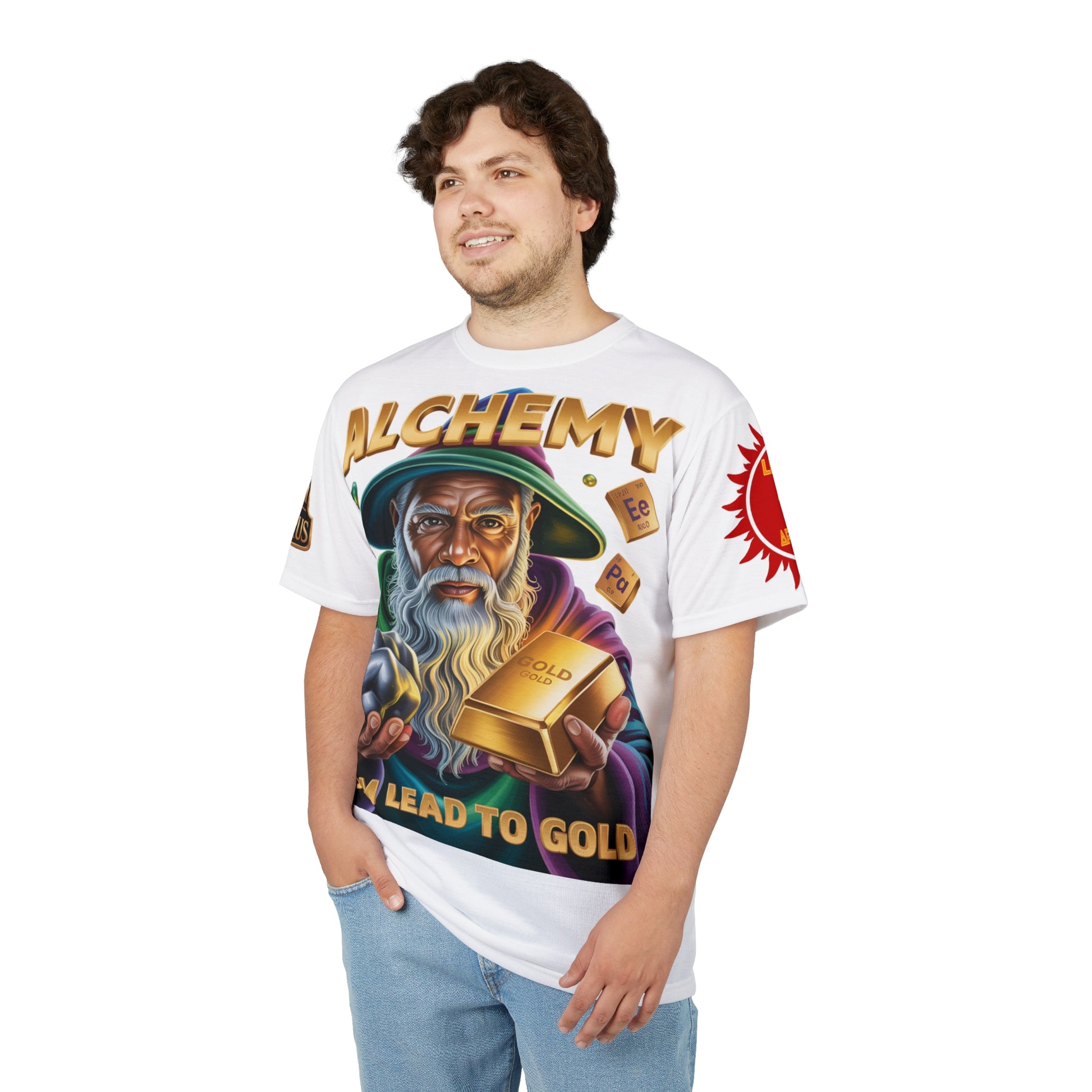 Alchemy Unisex Cut & Sew Tee white