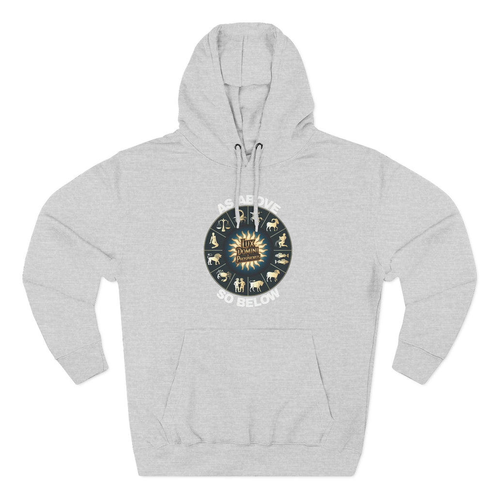 Fleece Hoodie - Lux Domini and Phosphorus Design - Above So Below