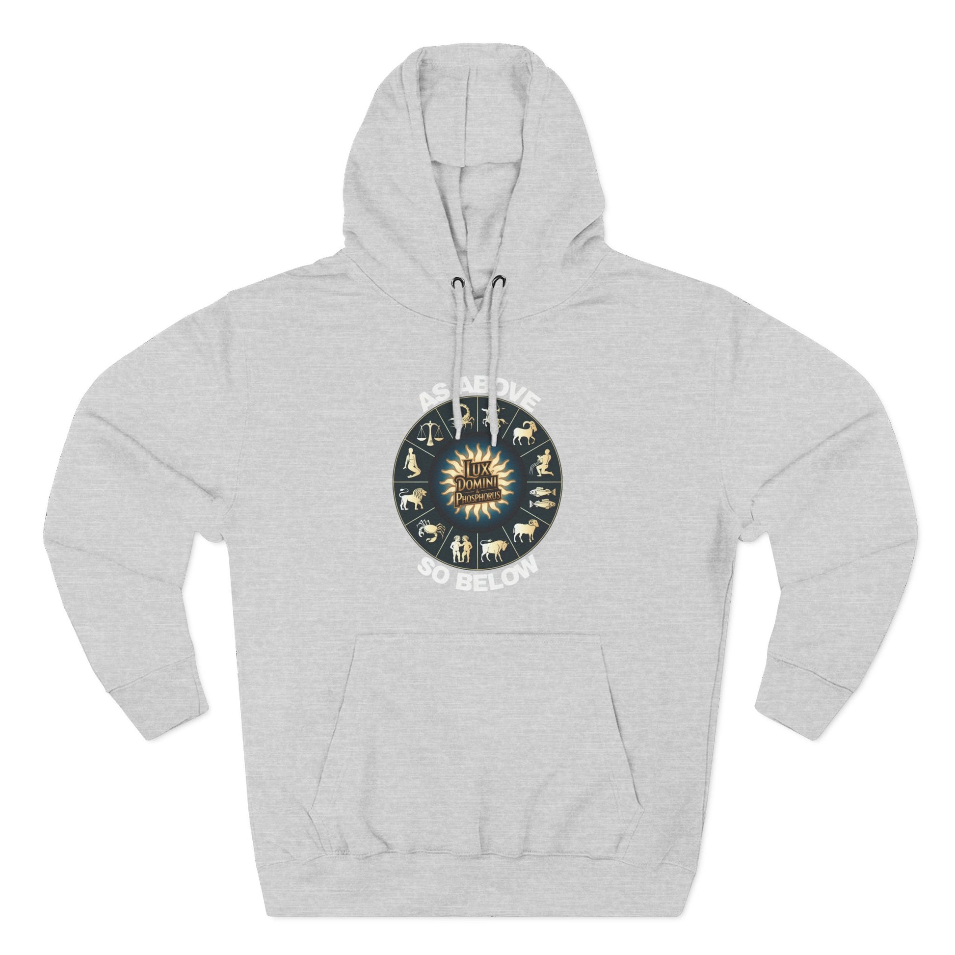 Fleece Hoodie - Lux Domini and Phosphorus Design - Above So Below
