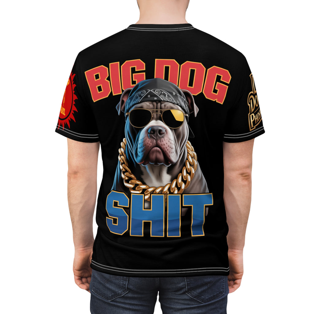 T-Shirt - Big Dog Print Unisex Cut & Sew Tee
