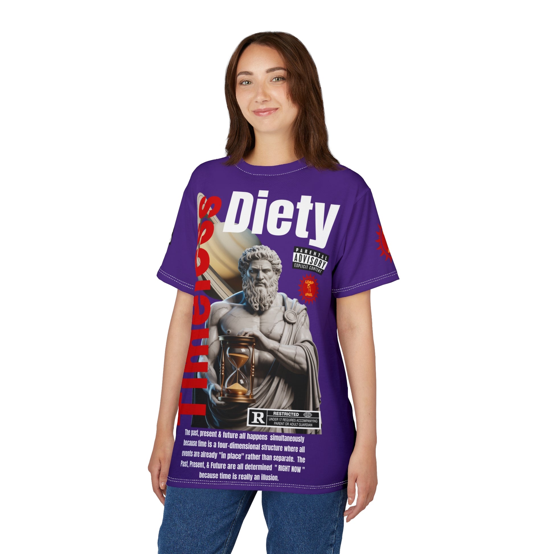 Timeless Diety Graphic Tee LD&P APPAREL Purple