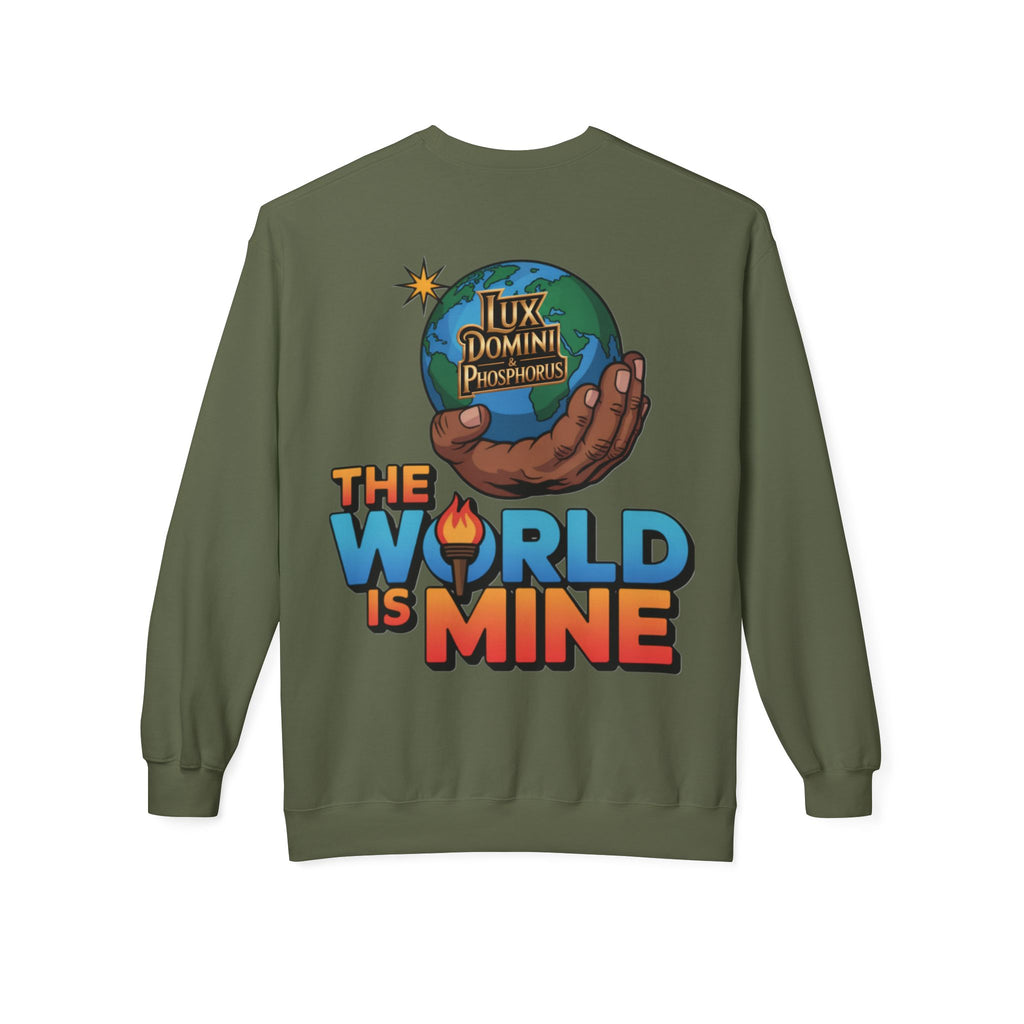 "The World Is Mine"  Design 2 Crewneck Sweatshirt
