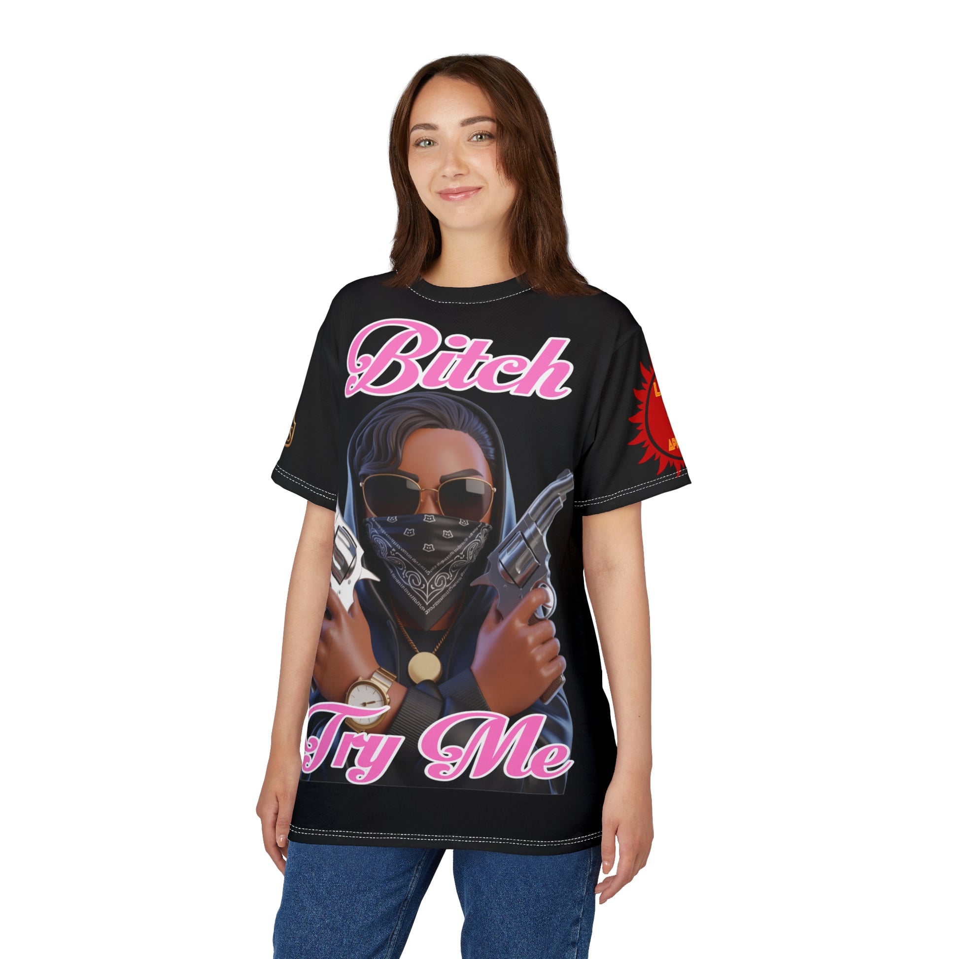 Tee Bitch Try Me Unisex Cut & Sew Tee