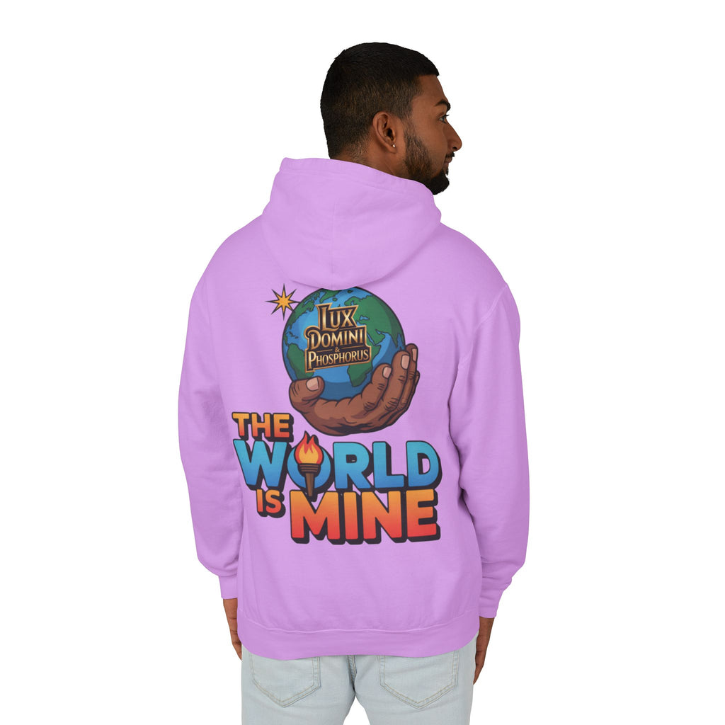 The World Is Mine Hooded Sweatshirt, Unisex Lightweight Pullover, King of the Jungle Sweatshirt, Animal Lover Gift, Cool Casual Wear
