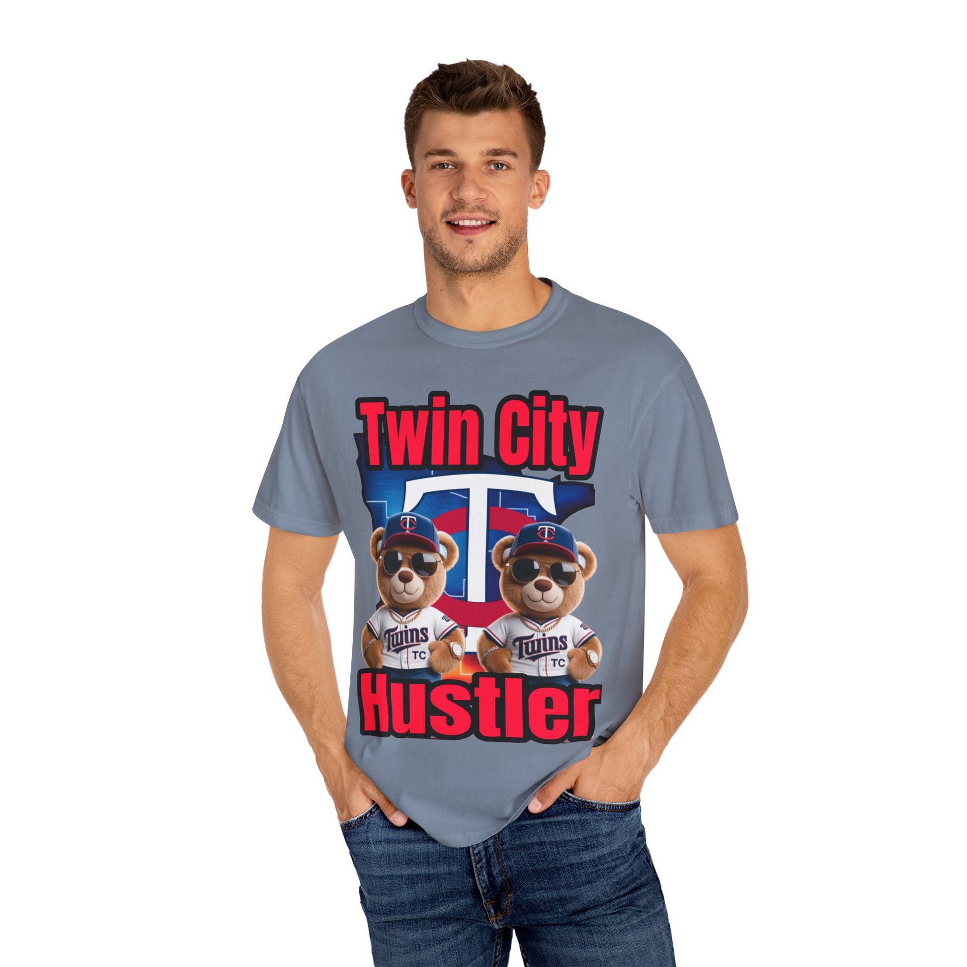 Hustler Garment-Dyed T-shirt - Twin City LD&P Apparel Design